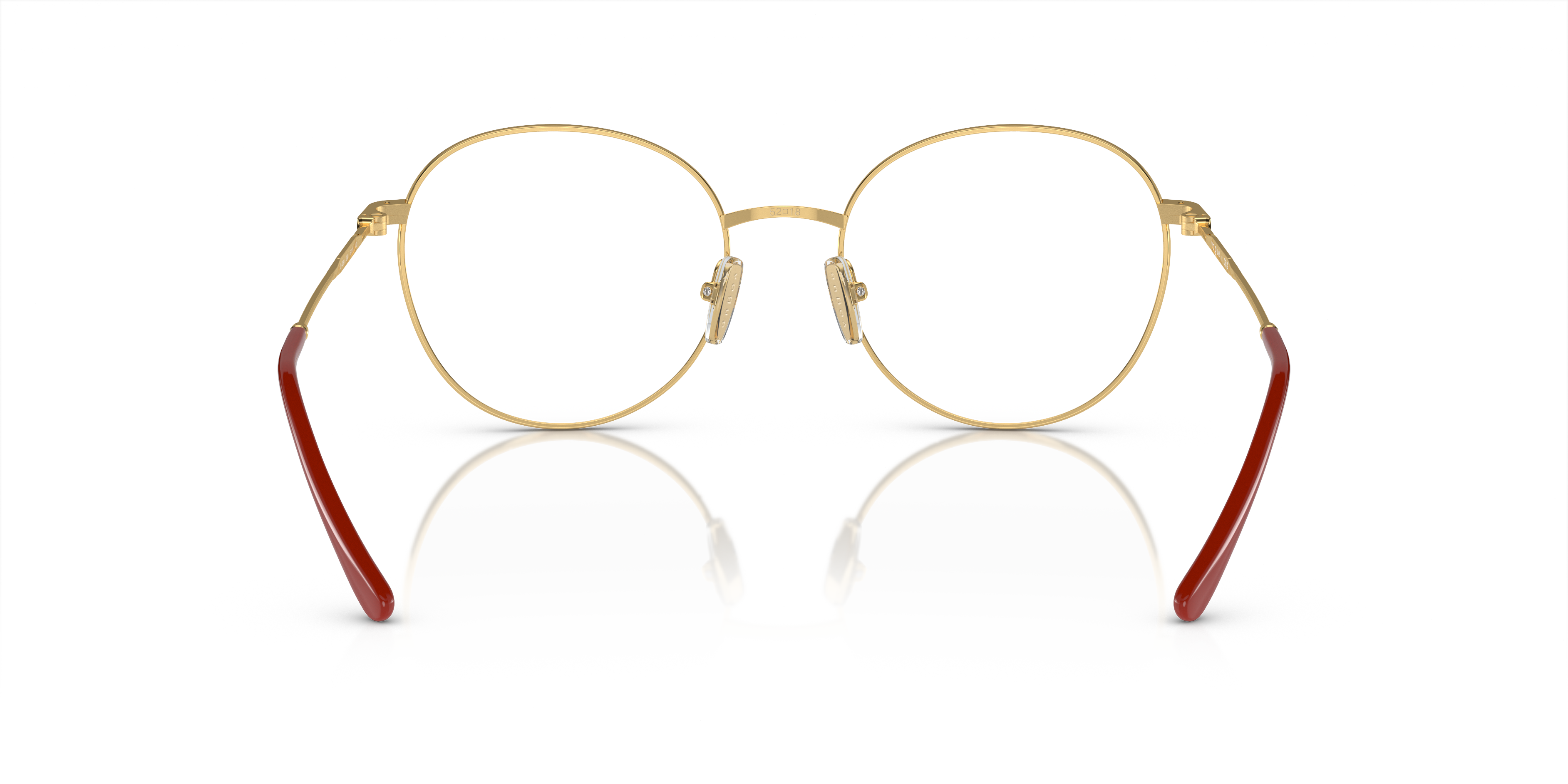 Vogue Eyewear VO4280 in Top Red/Gold, back view #Colour_Top Red/Gold