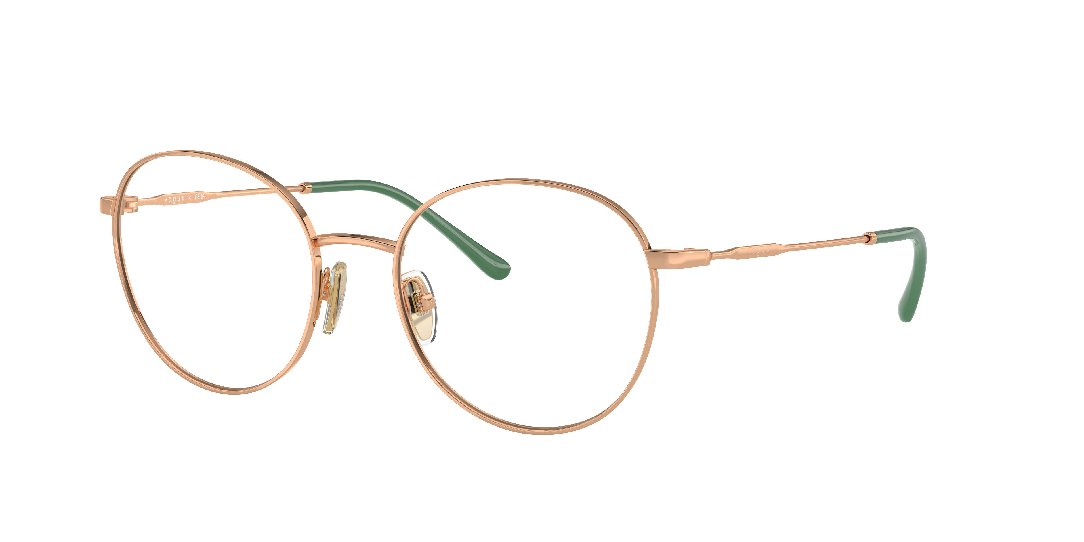 Vogue Eyewear VO4280 in Rose Gold, three-quarter view #Colour_Rose Gold