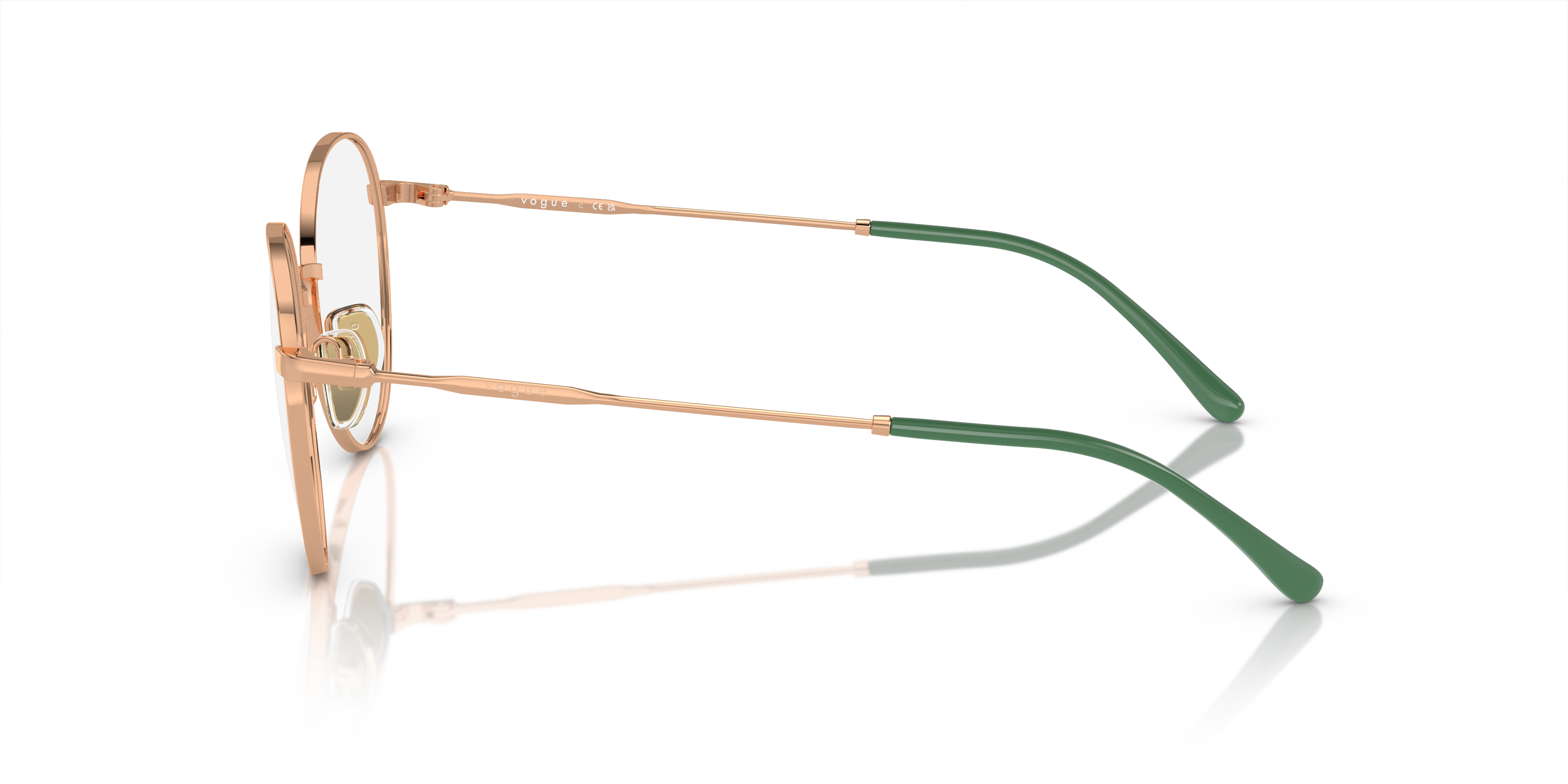 Vogue Eyewear VO4280 in Rose Gold, side view #Colour_Rose Gold