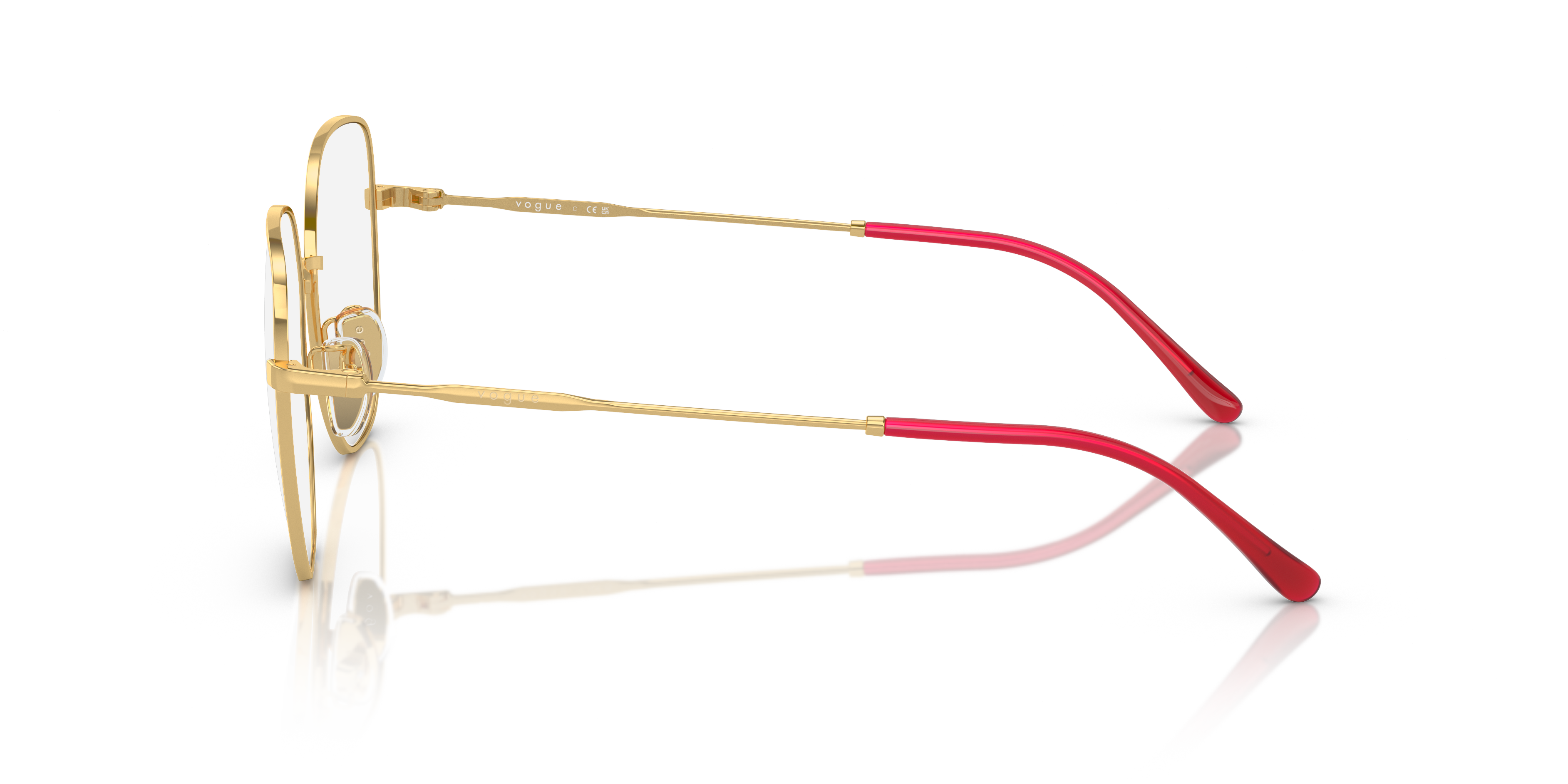 Vogue Eyewear VO4296D in Gold, side view #Colour_Gold