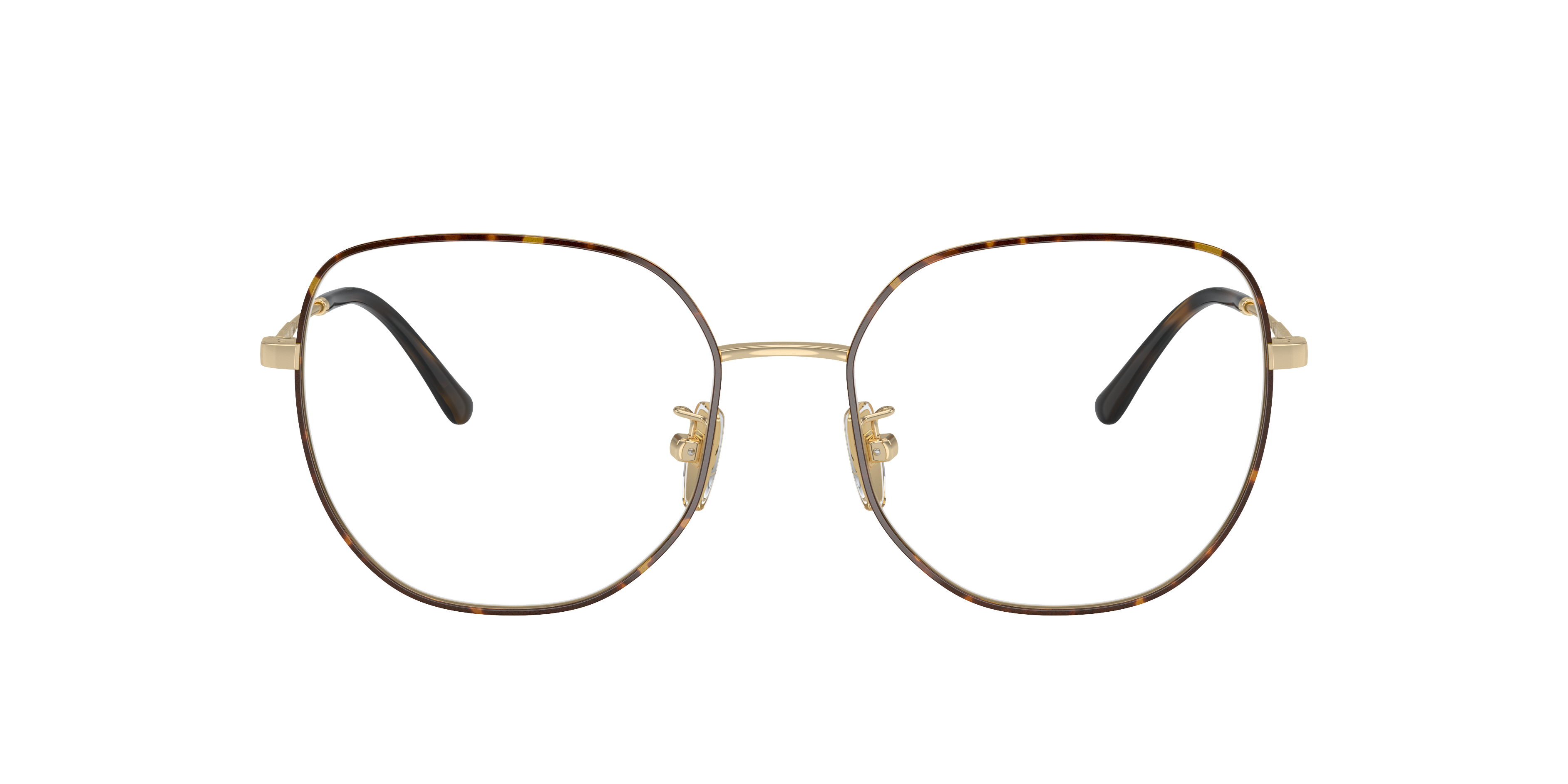 Vogue Eyewear VO4296D in Top Havana/Pale Gold, front view #Colour_Top Havana/Pale Gold