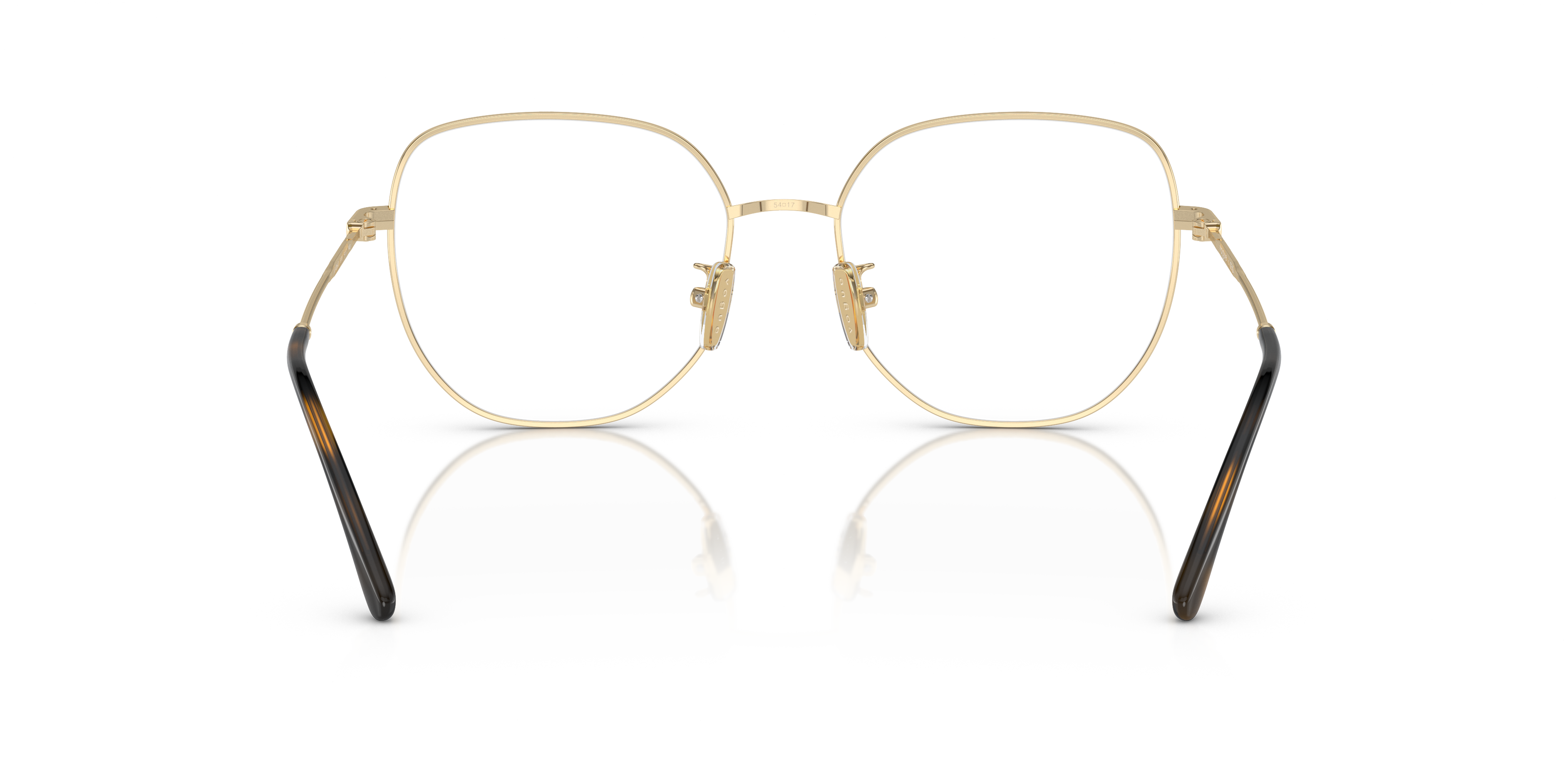 Vogue Eyewear VO4296D in Top Havana/Pale Gold, back view #Colour_Top Havana/Pale Gold