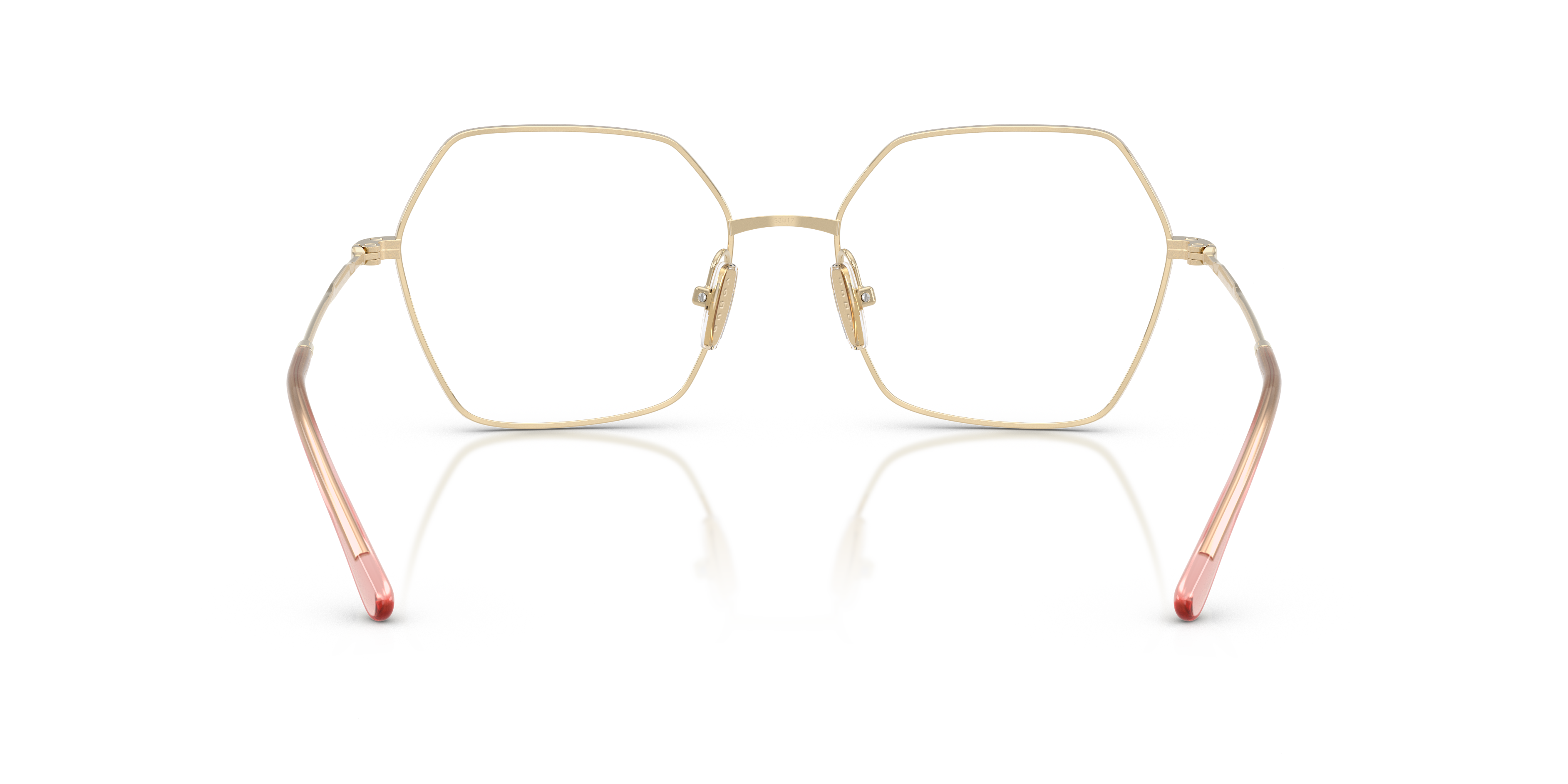 Vogue Eyewear VO4297T in Top Nude/Light Gold, back view #Colour_Top Nude/Light Gold