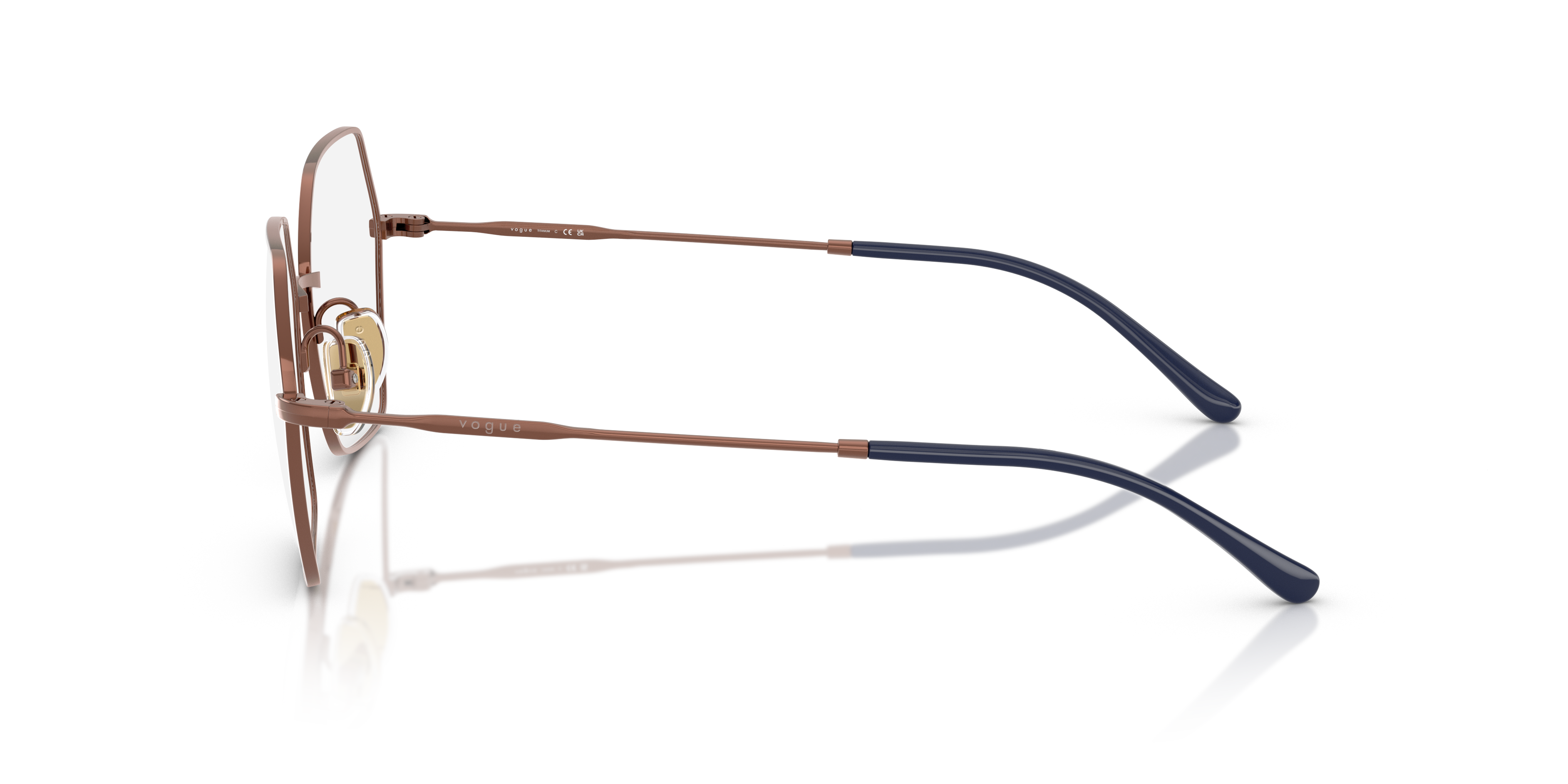 Vogue Eyewear VO4297T in Copper, side view #Colour_Copper