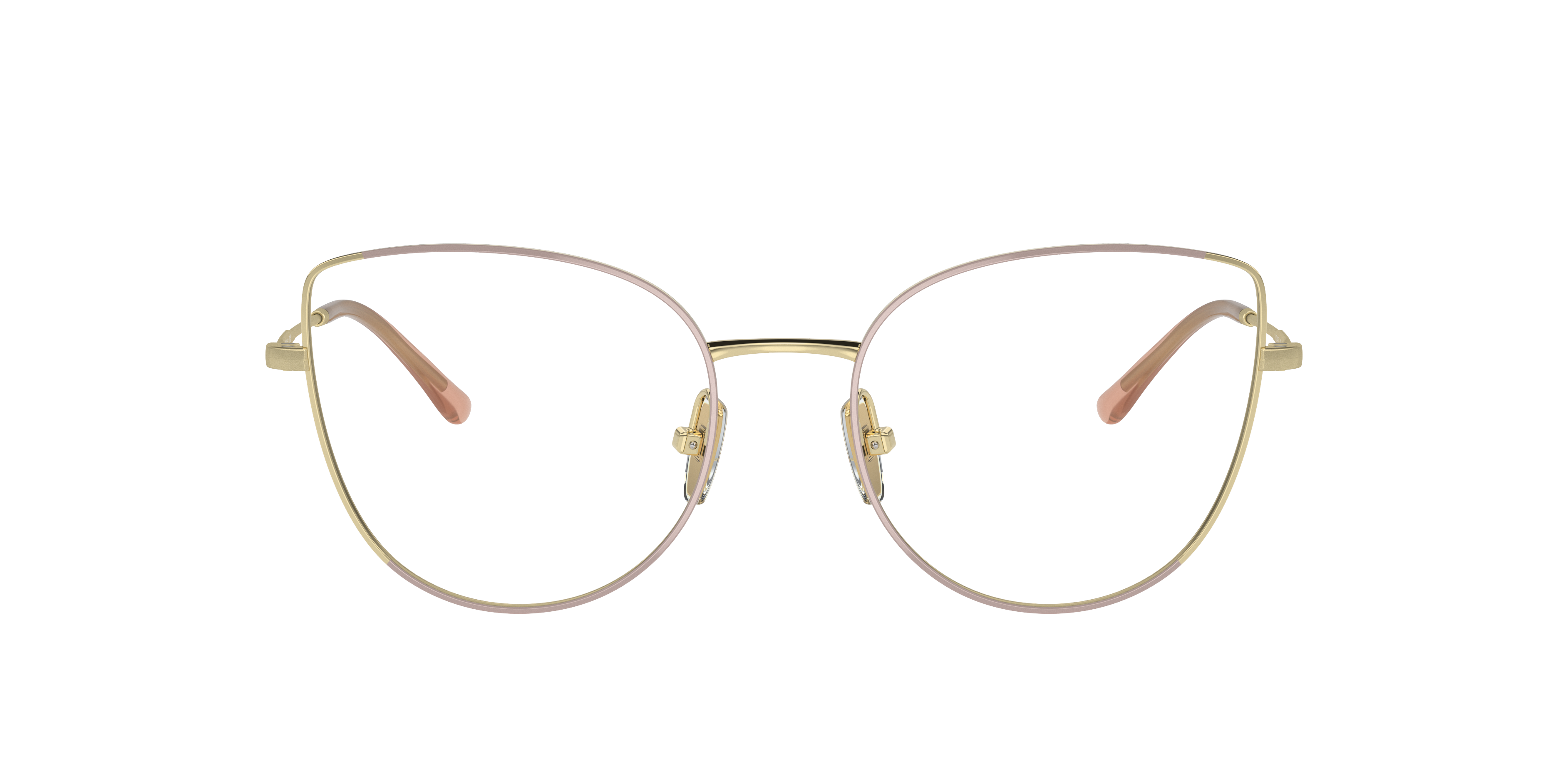 Vogue Eyewear VO4298T in Top Nude/Light Gold, front view #Colour_Top Nude/Light Gold