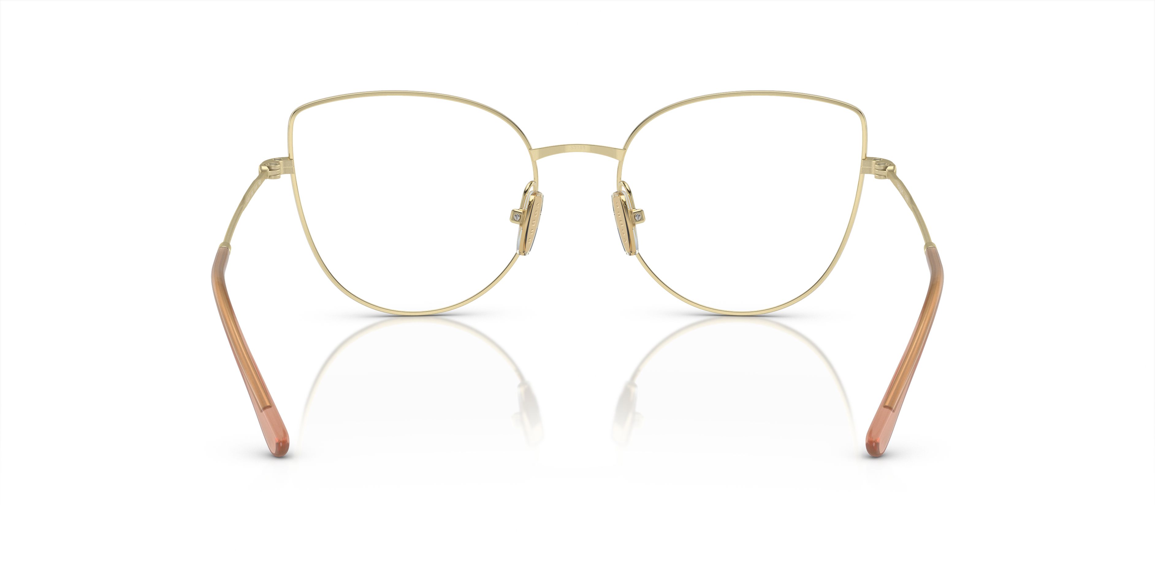 Vogue Eyewear VO4298T in Top Nude/Light Gold, back view #Colour_Top Nude/Light Gold