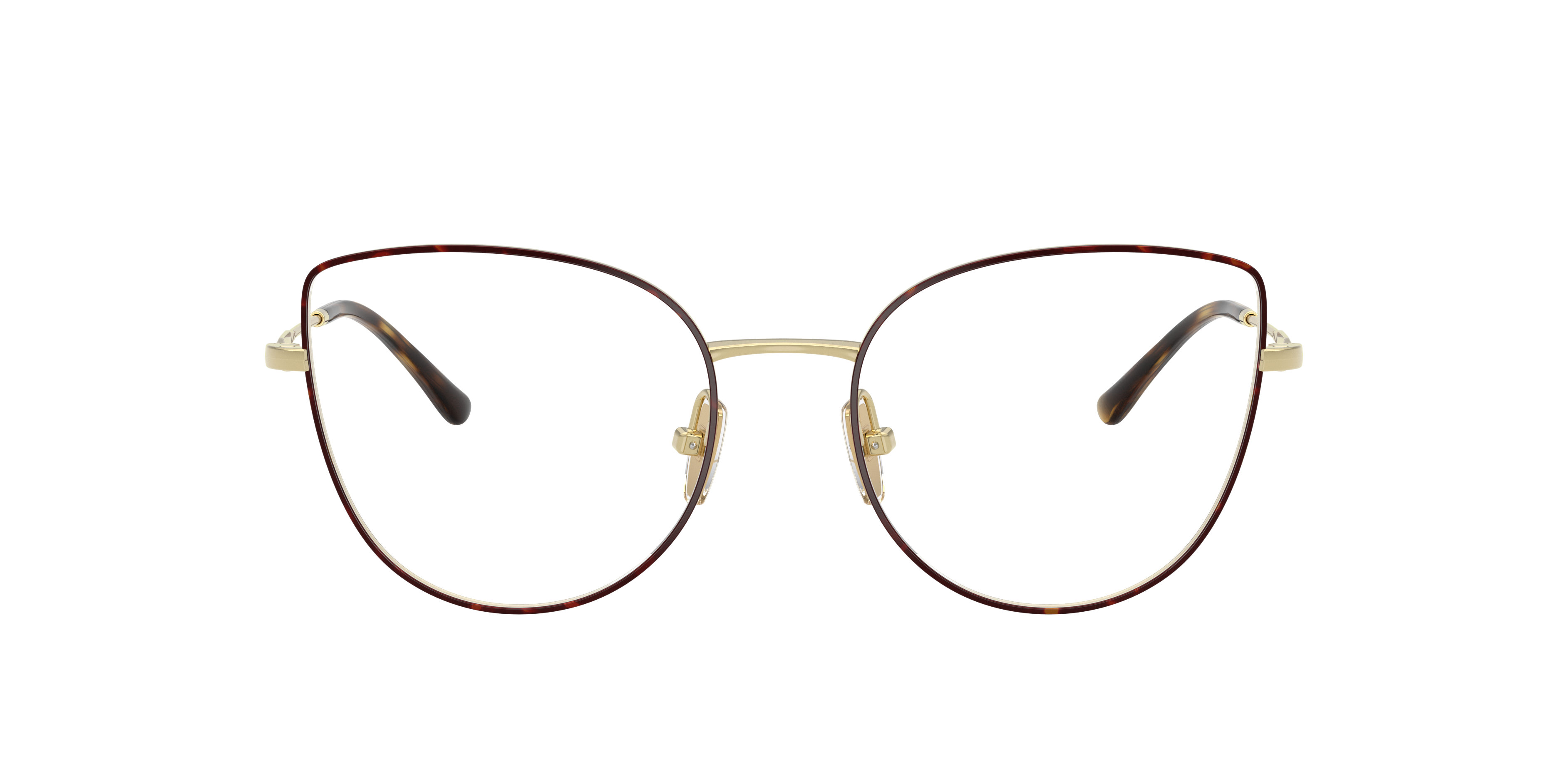 Vogue Eyewear VO4298T in Top Havana/Light Gold, front view #Colour_Top Havana/Light Gold