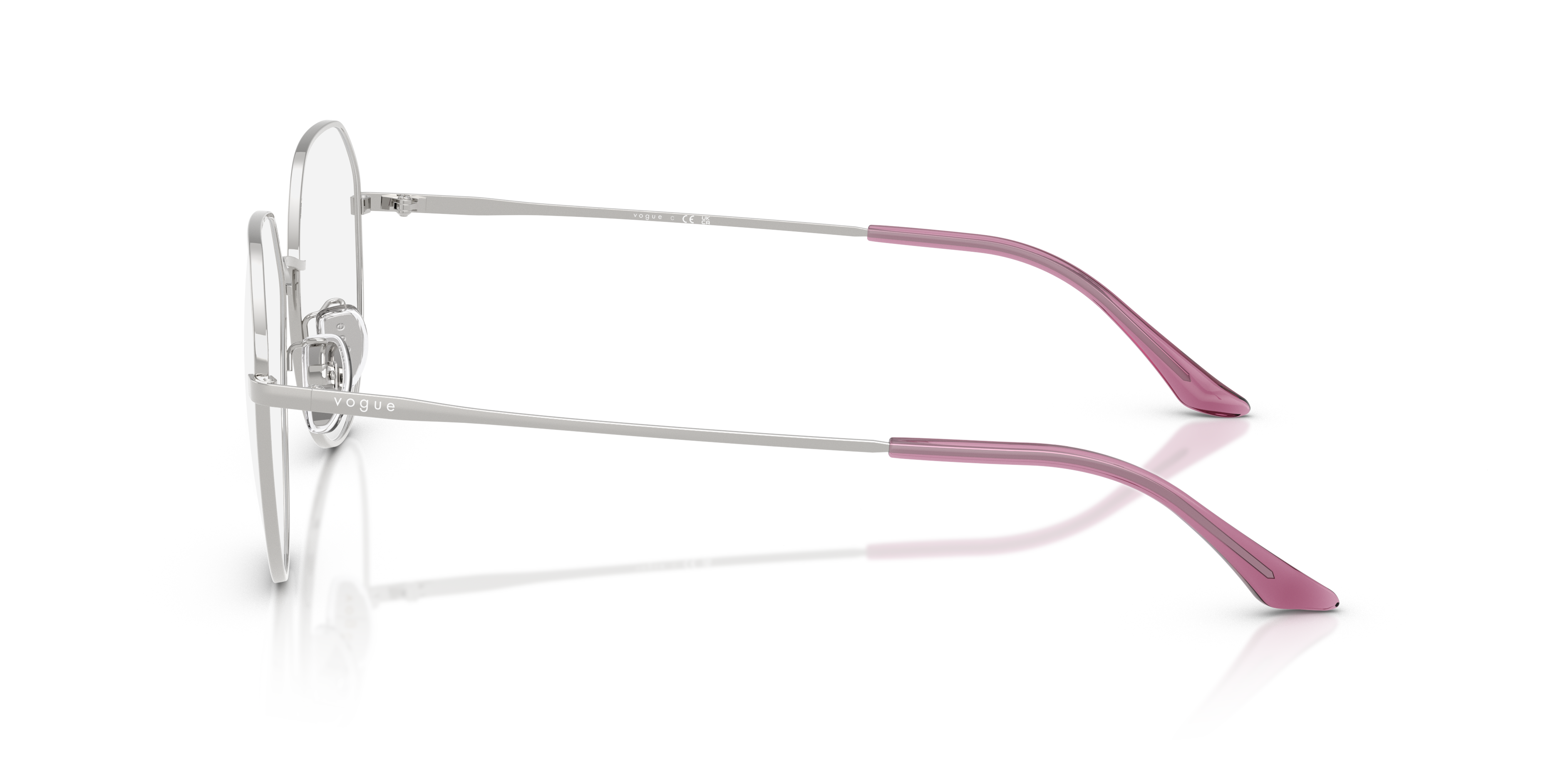 Vogue Eyewear VO4301D in Silver, side view #Colour_Silver