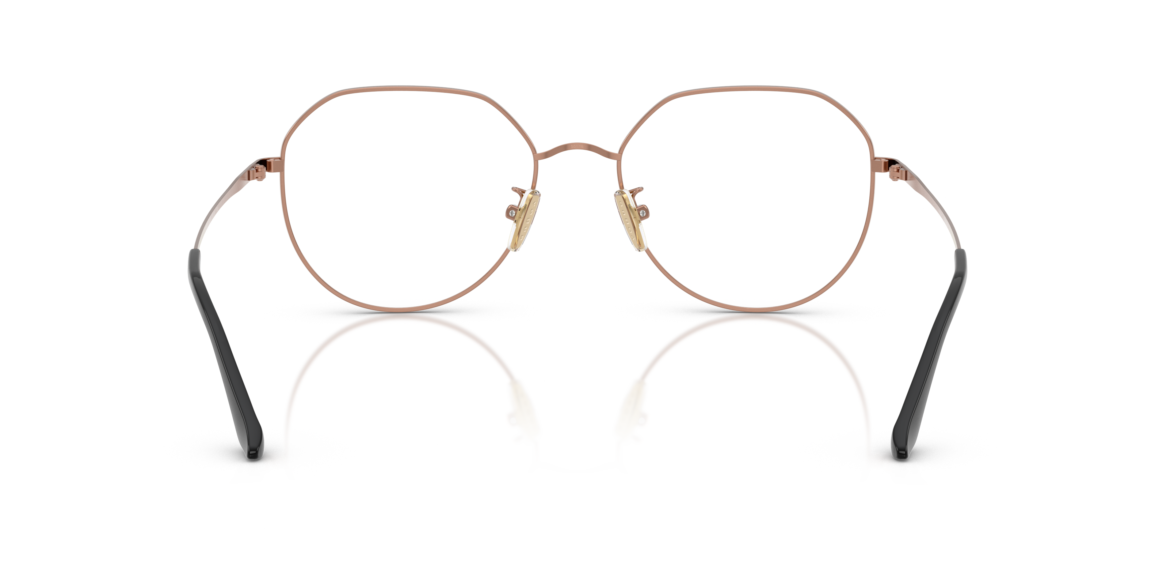 Vogue Eyewear VO4301D in Matte Rose Gold, back view #Colour_Matte Rose Gold