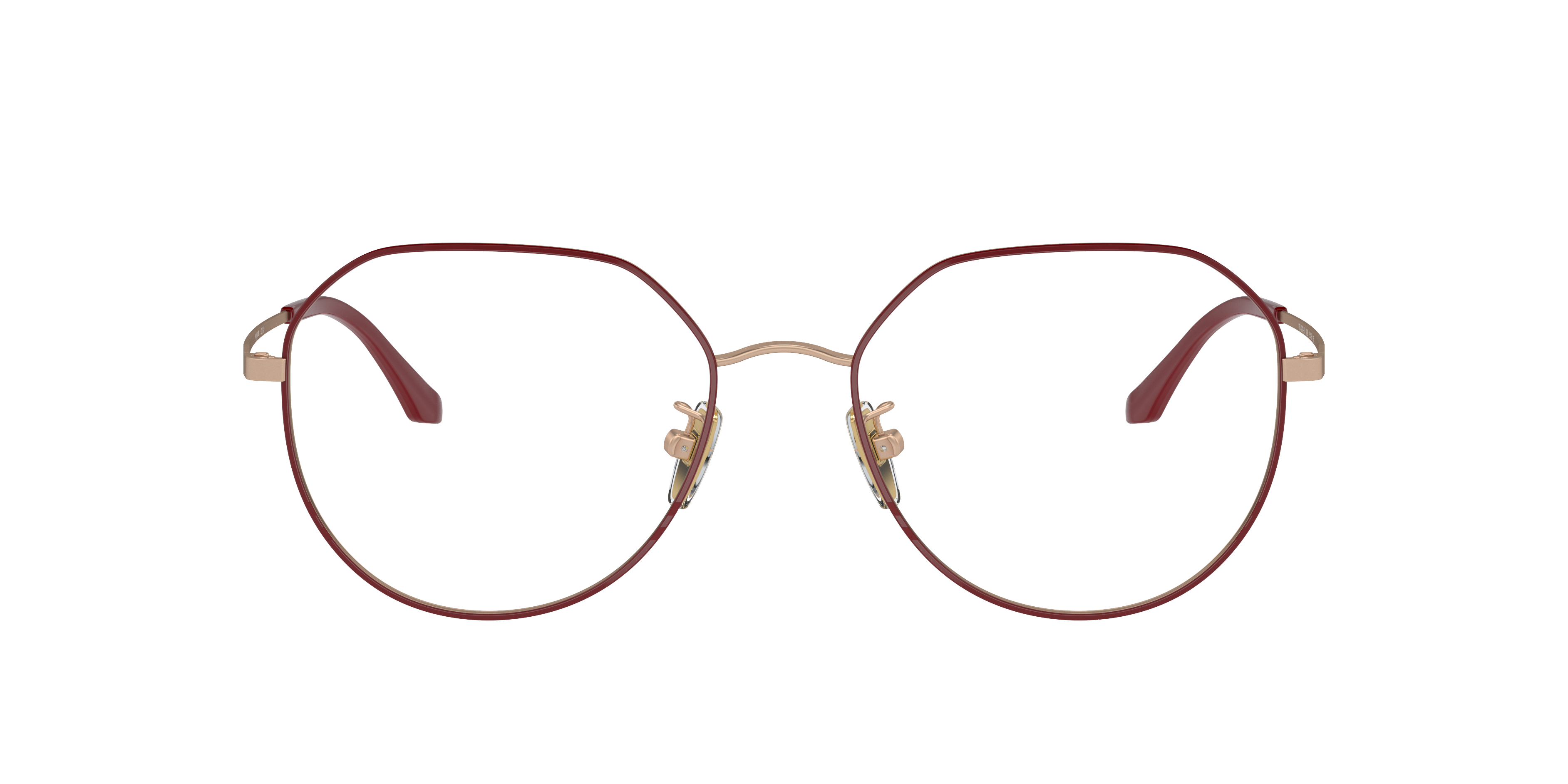 Vogue Eyewear VO4301D in Top Fuchsia/Matte Rose Gold, front view #Colour_Top Fuchsia/Matte Rose Gold
