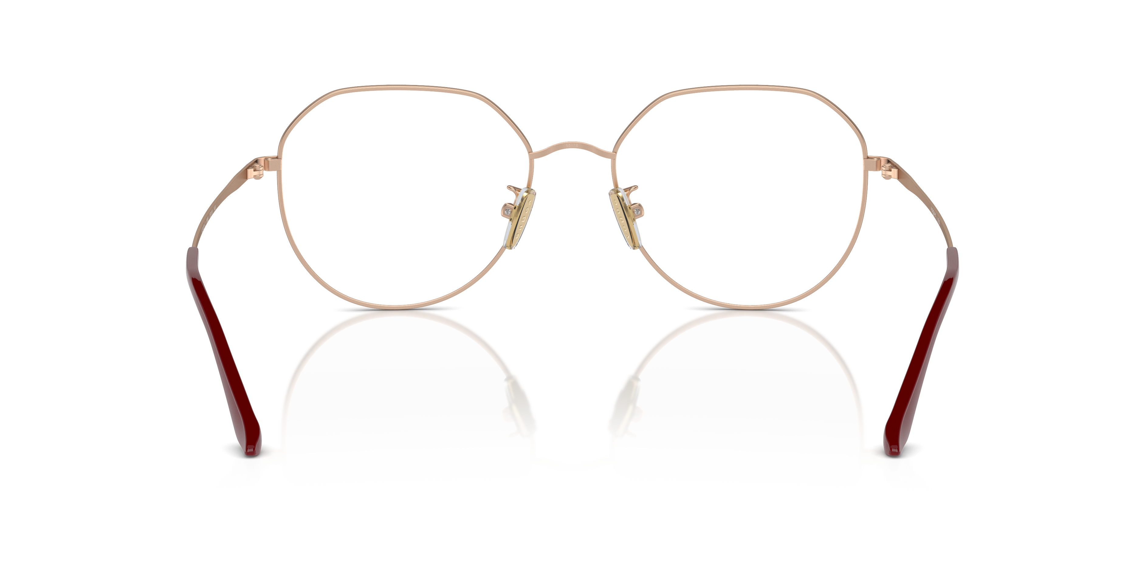 Vogue Eyewear VO4301D in Top Fuchsia/Matte Rose Gold, back view #Colour_Top Fuchsia/Matte Rose Gold