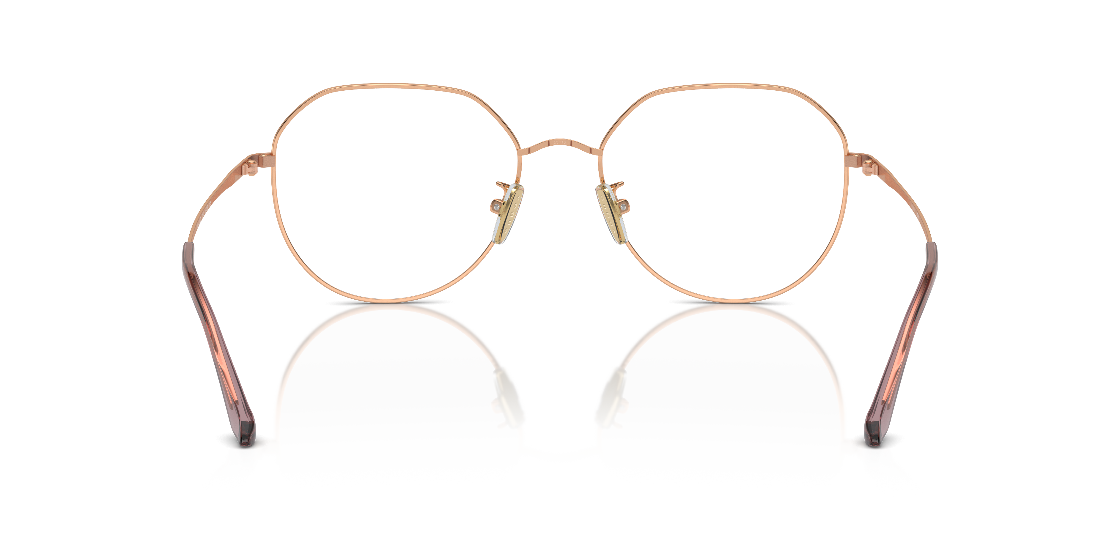 Vogue Eyewear VO4301D in Rose Gold, back view #Colour_Rose Gold
