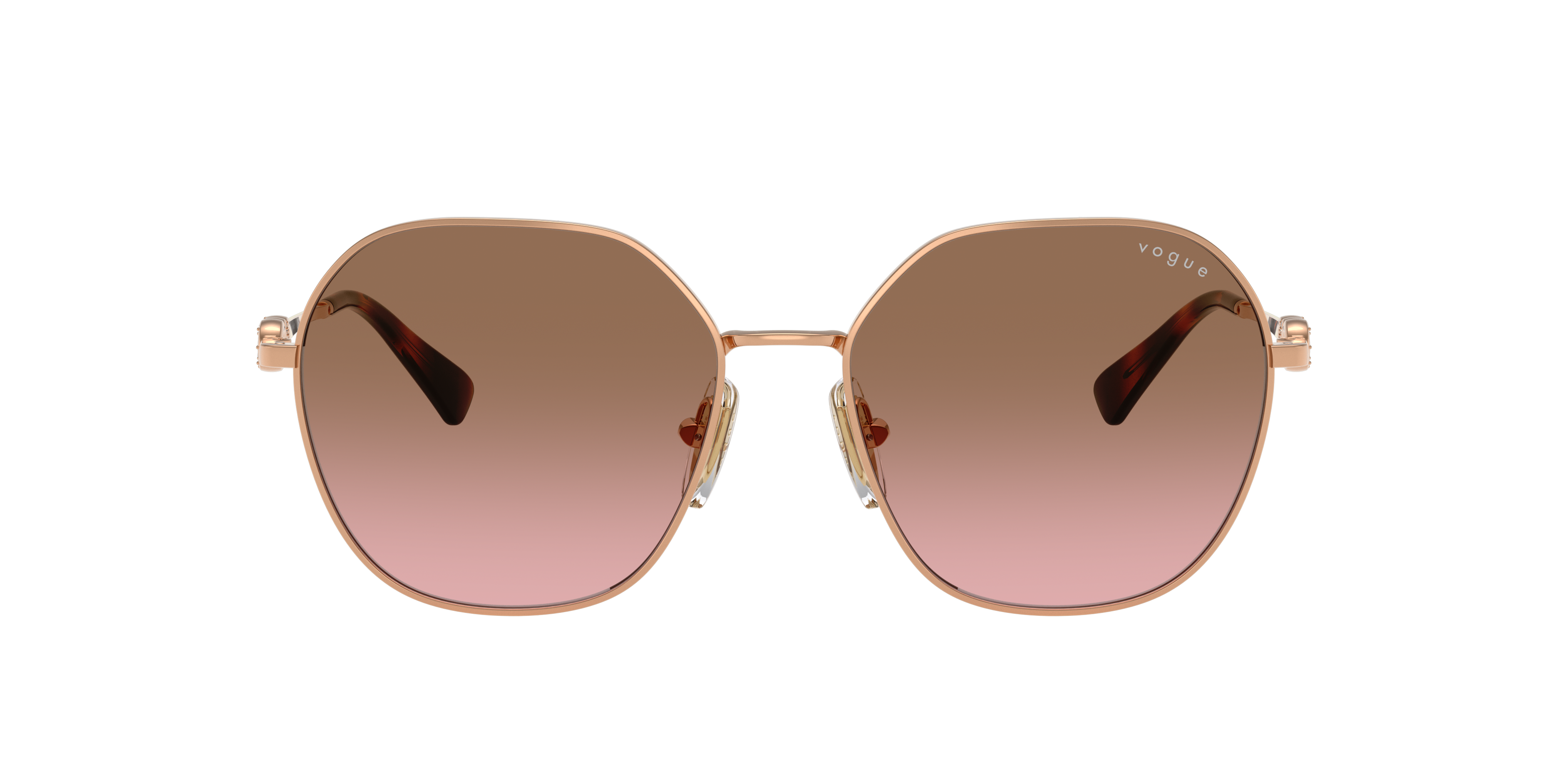 Vogue Eyewear VO4318SB in Rose Gold, front view #Colour_Rose Gold