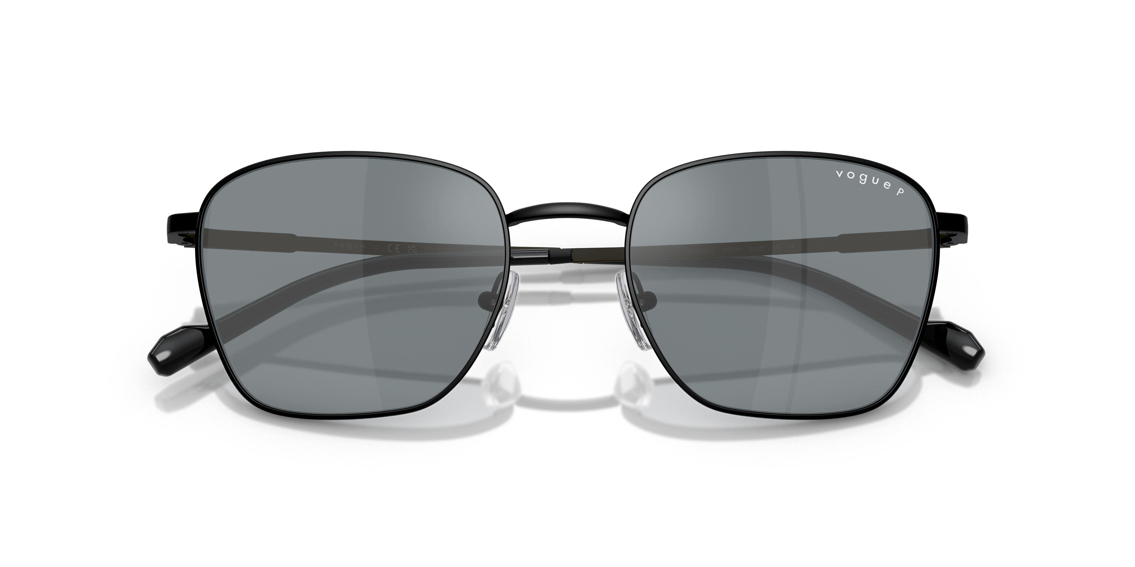 Vogue Eyewear VO4322S in Matte Black, front detail view #Colour_Matte Black
