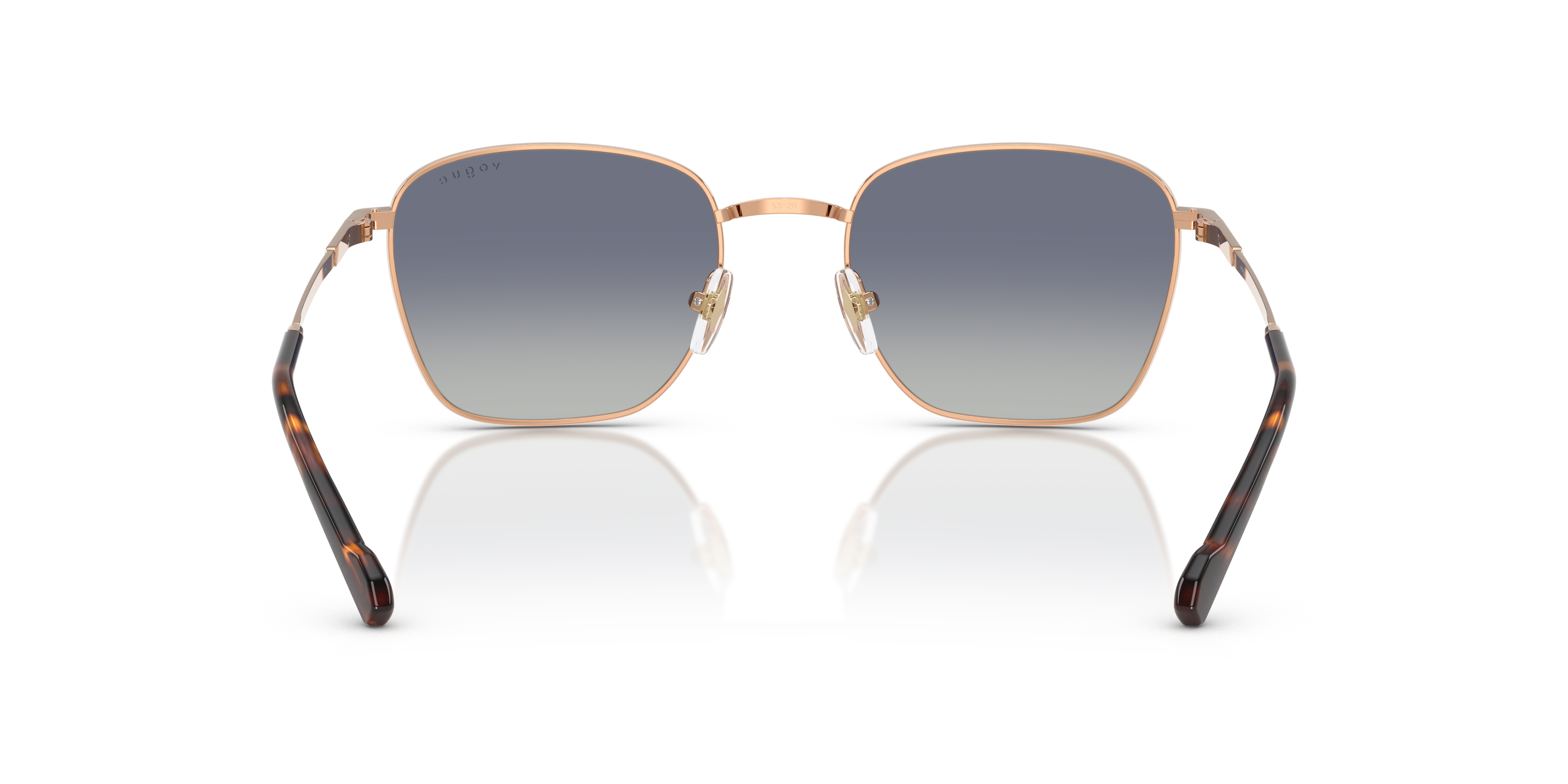 Vogue Eyewear VO4322S in Rose Gold, back view #Colour_Rose Gold