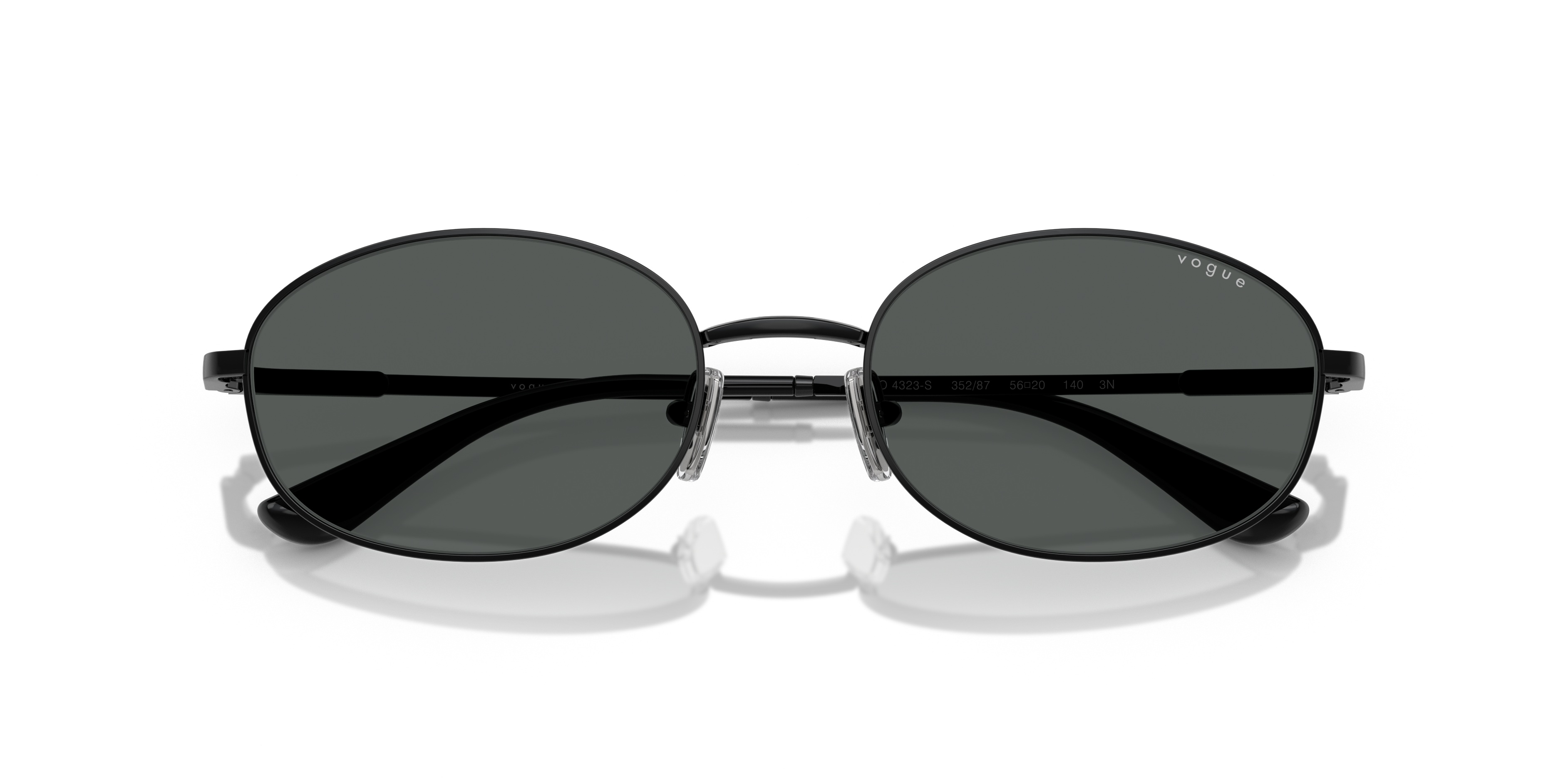 Vogue Eyewear VO4323S in Black, front detail view #Colour_Black