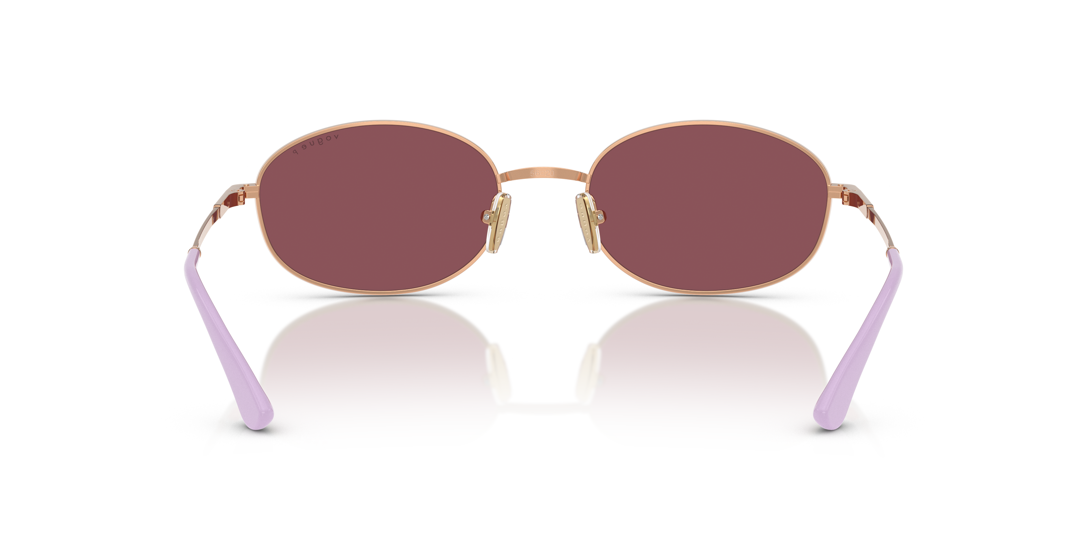 Vogue Eyewear VO4323S in Rose Gold, back view #Colour_Rose Gold