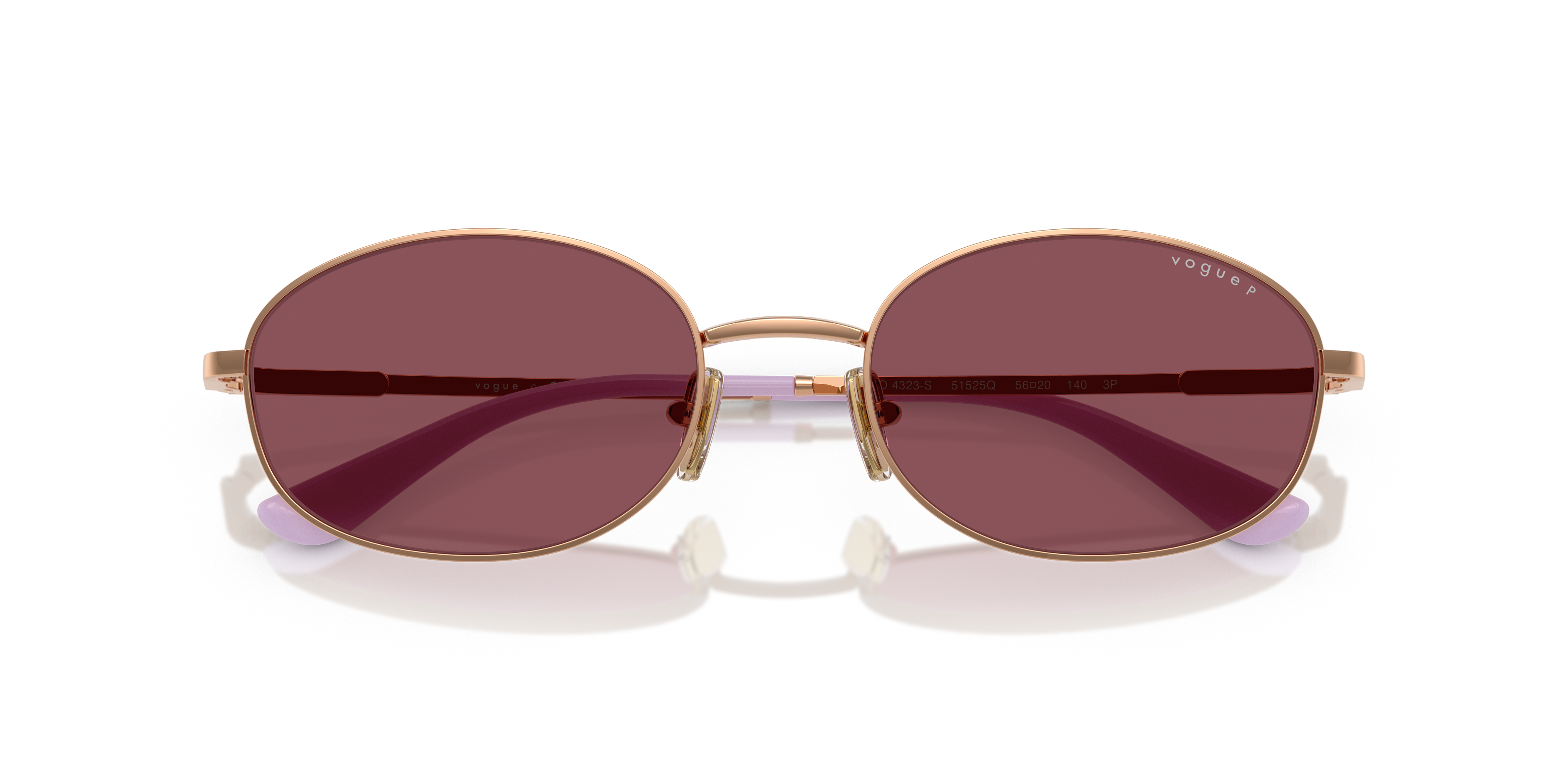 Vogue Eyewear VO4323S in Rose Gold, front detail view #Colour_Rose Gold