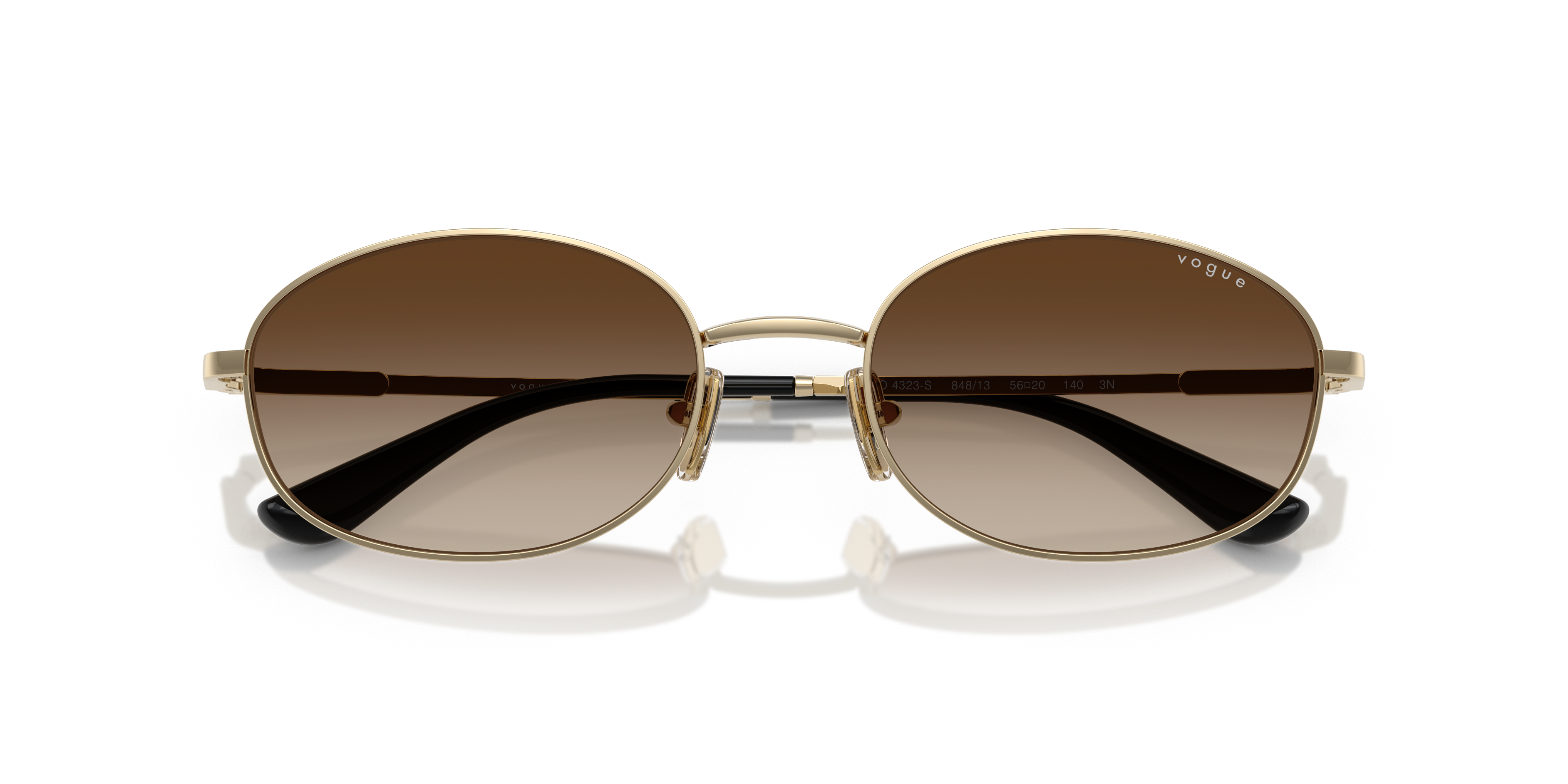 Vogue Eyewear VO4323S in Pale Gold, front detail view #Colour_Pale Gold
