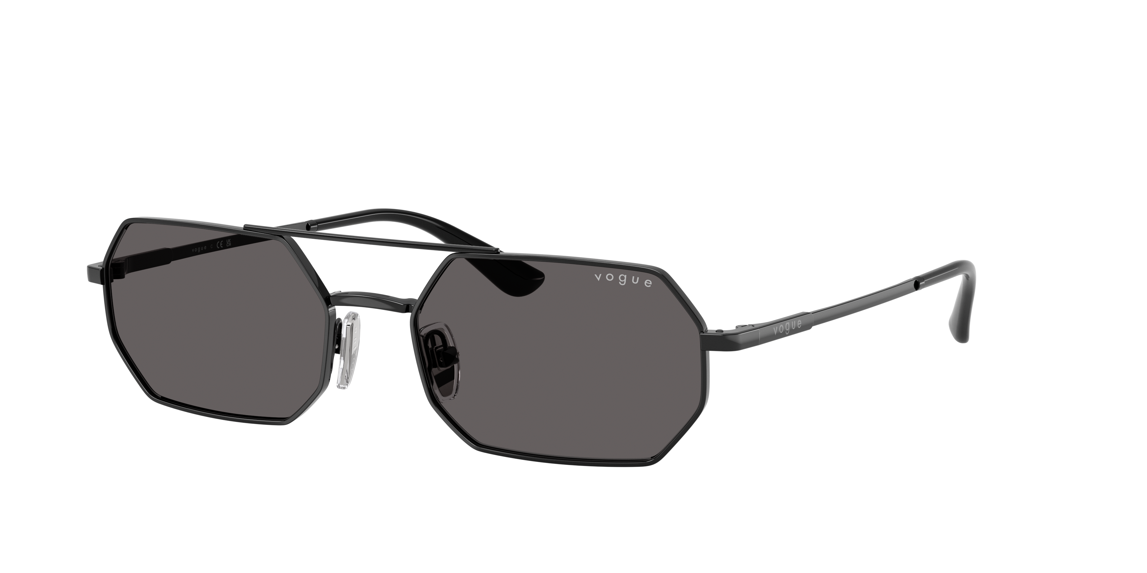 Vogue Eyewear VO4329S in Black, three-quarter view #Colour_Black