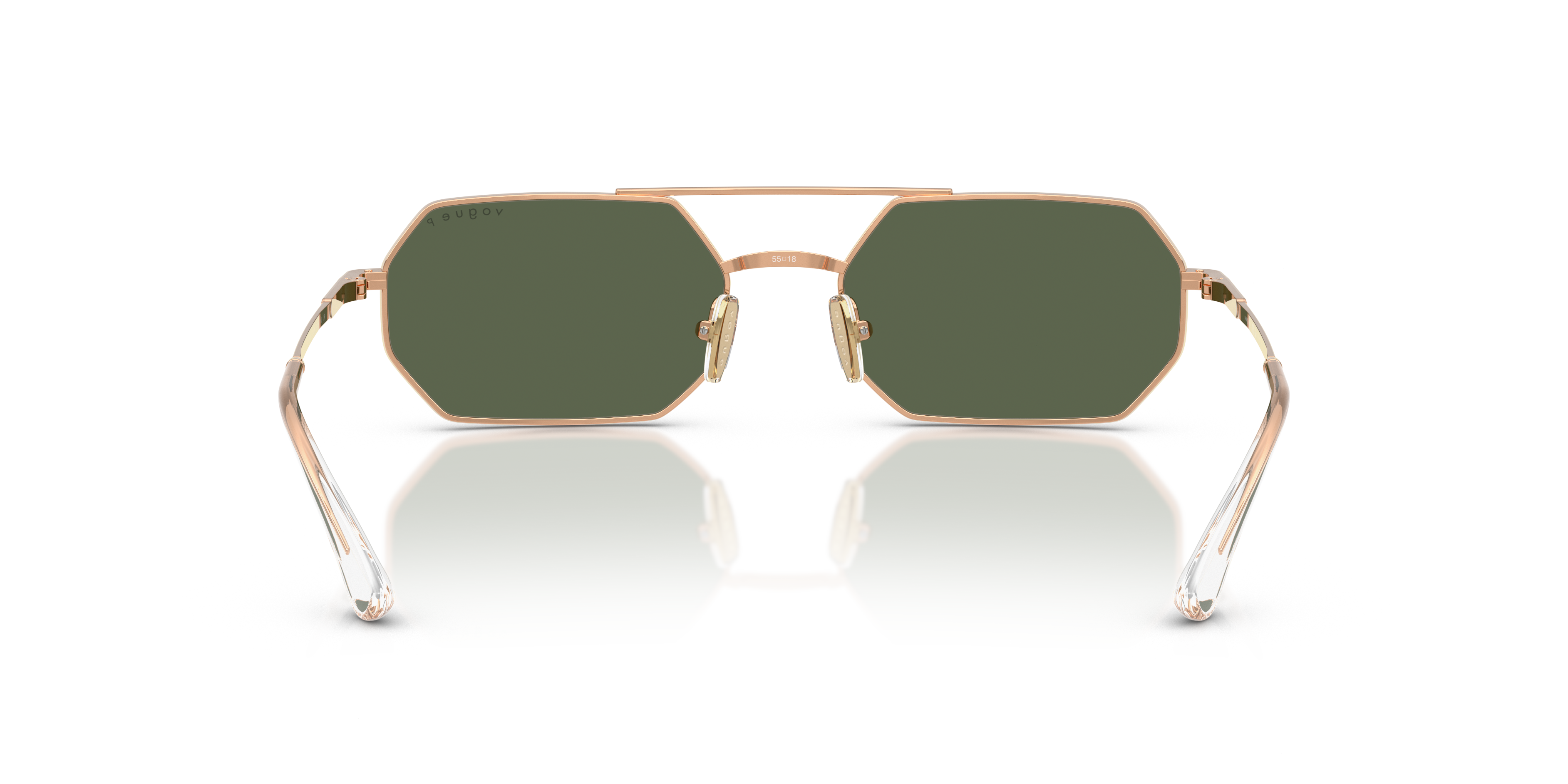 Vogue Eyewear VO4329S in Rose Gold, back view #Colour_Rose Gold