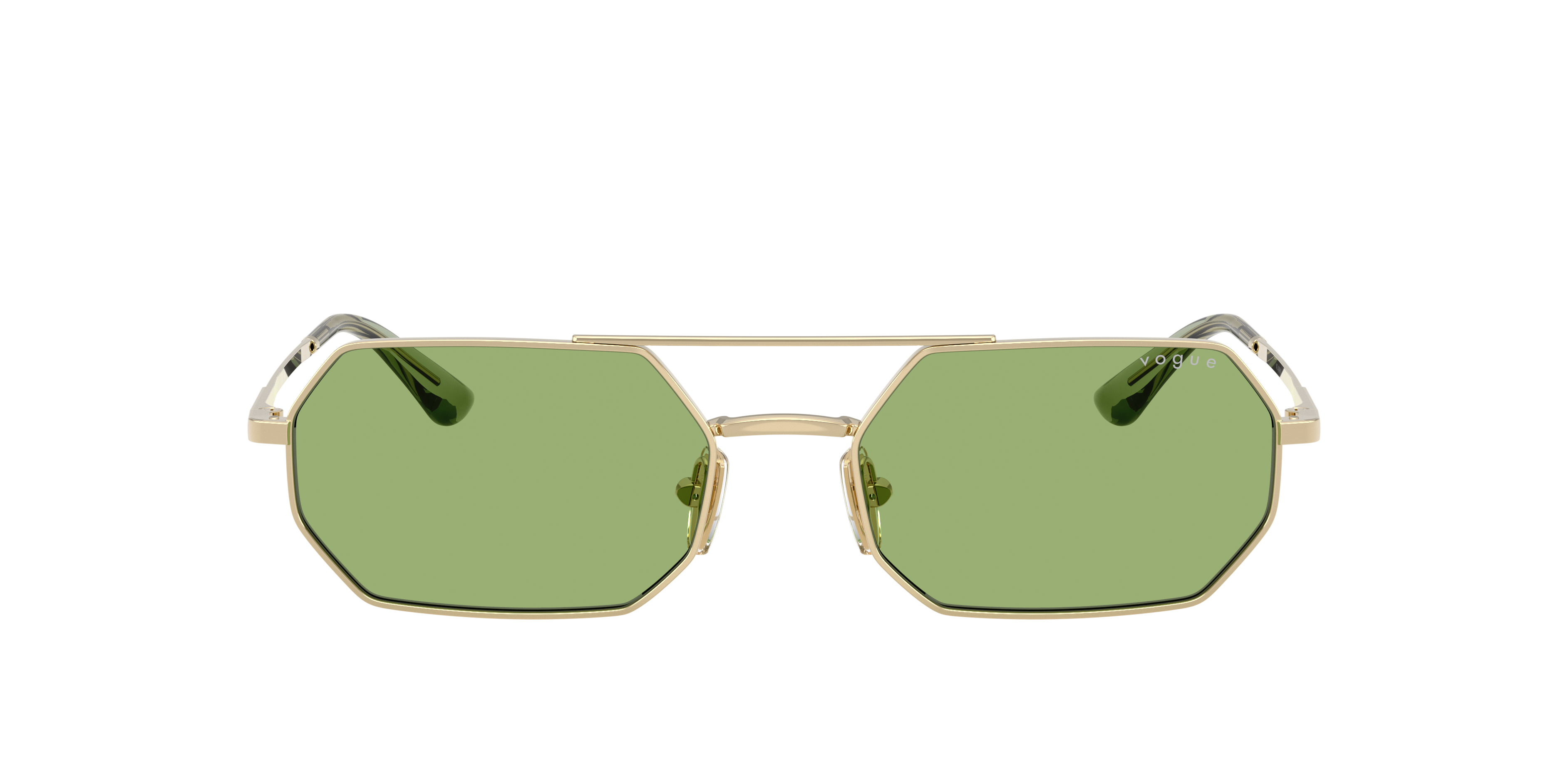 Vogue Eyewear VO4329S in Pale Gold, front view #Colour_Pale Gold