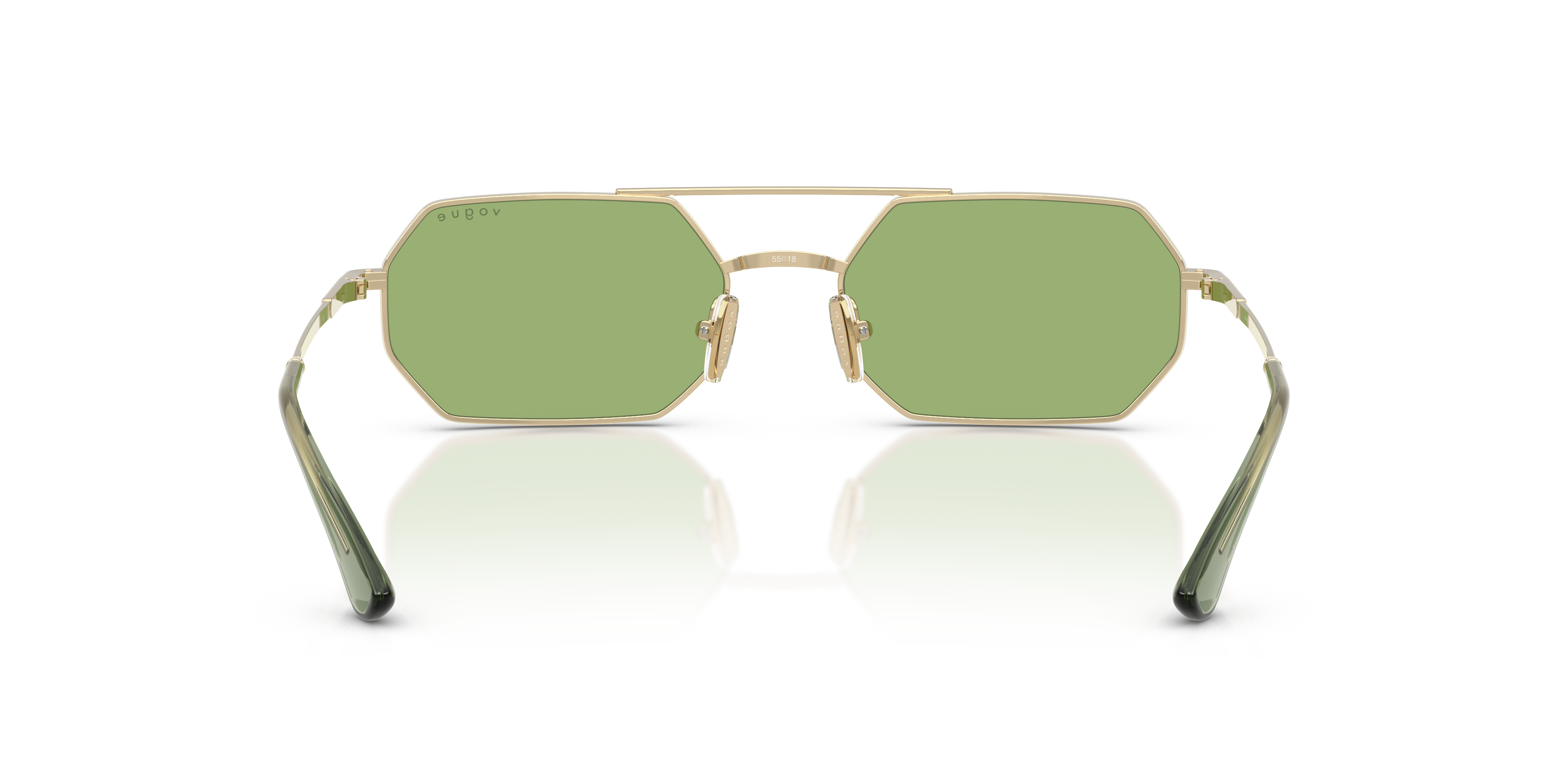 Vogue Eyewear VO4329S in Pale Gold, back view #Colour_Pale Gold