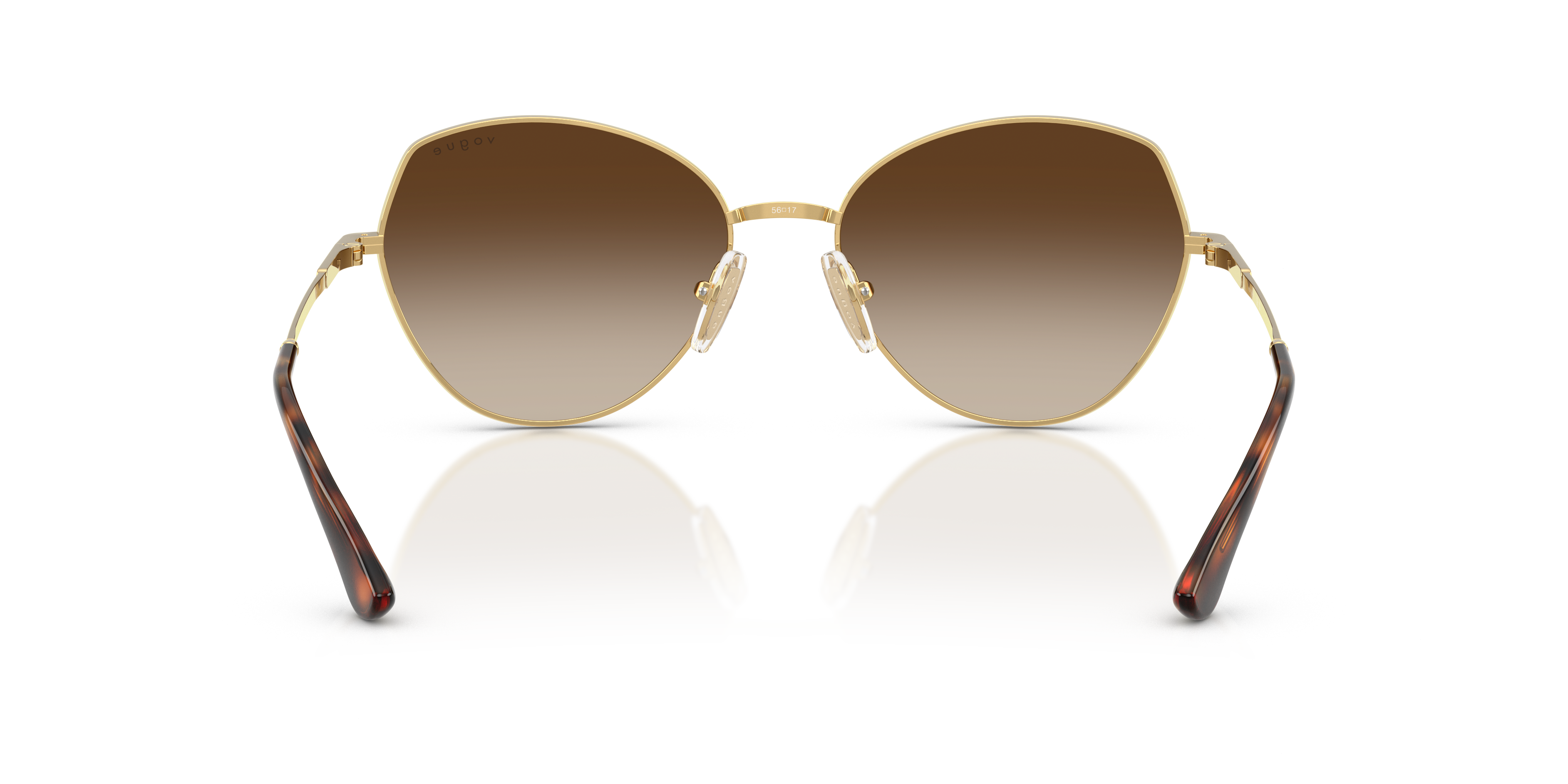 Vogue Eyewear VO4330S in Gold, back view #Colour_Gold