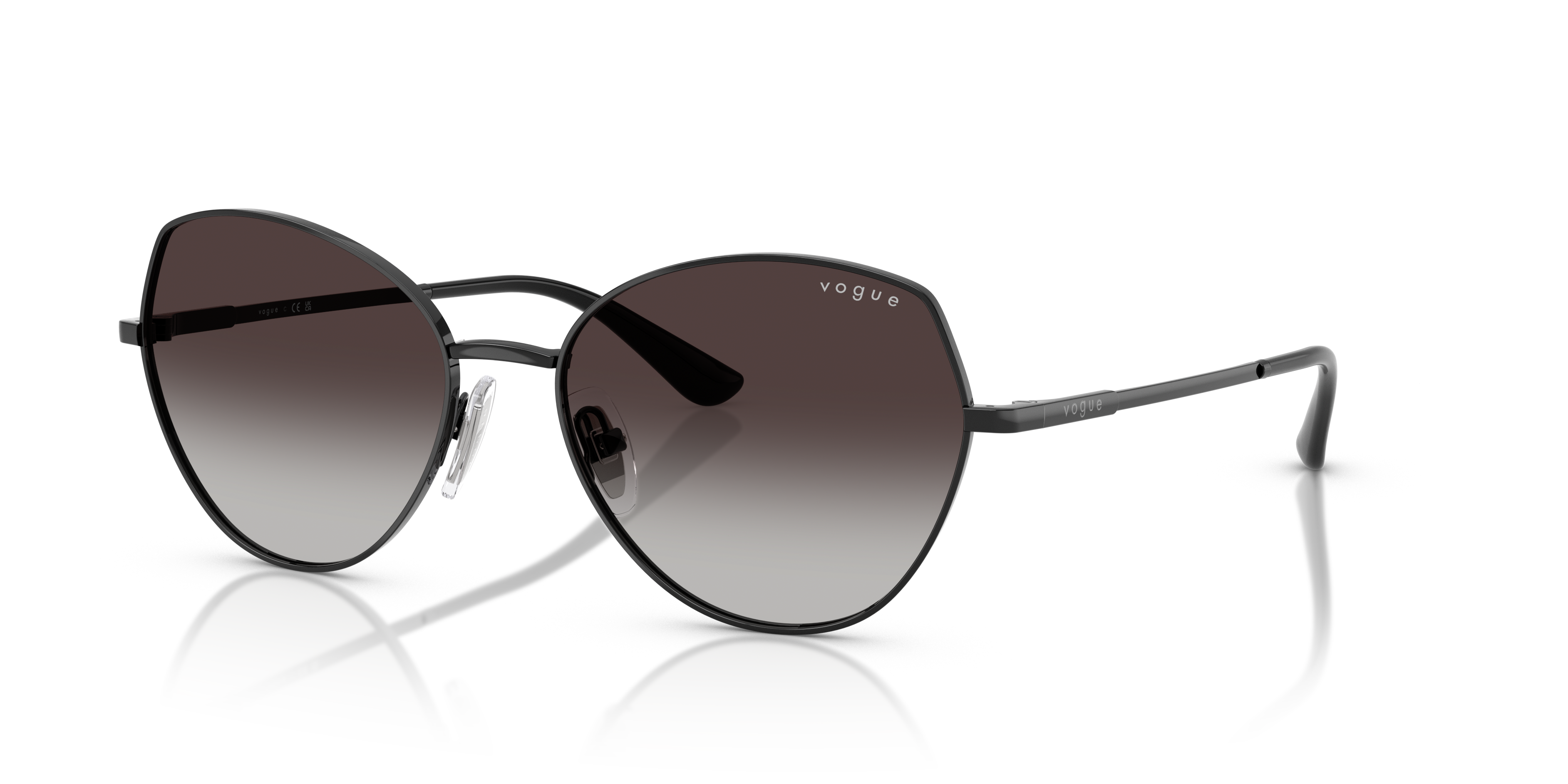 Vogue Eyewear VO4330S in Black, three-quarter view #Colour_Black