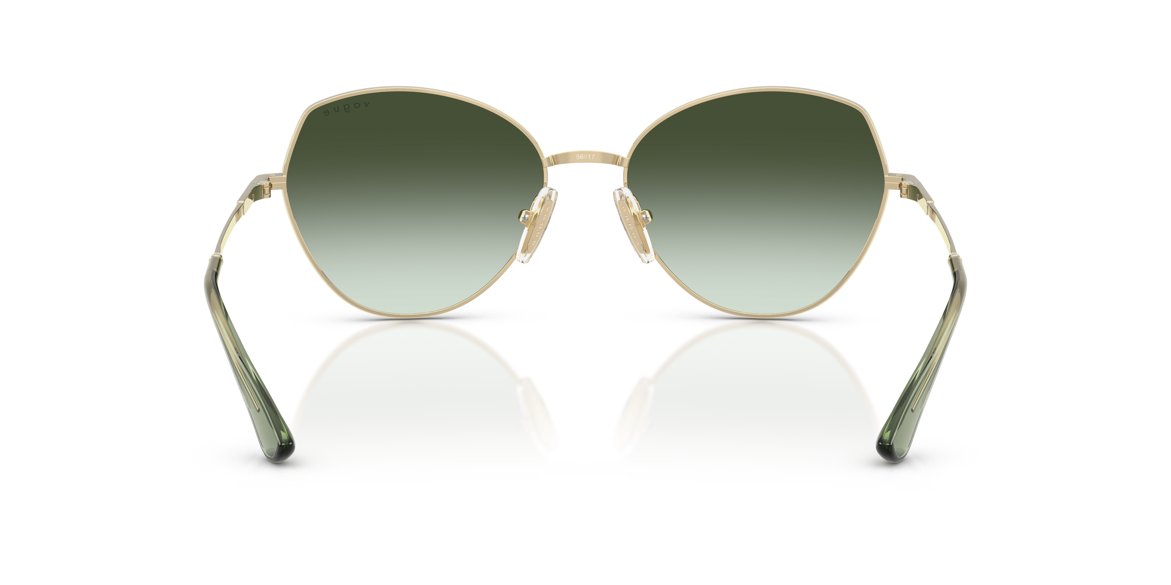 Vogue Eyewear VO4330S in Pale Gold, back view #Colour_Pale Gold
