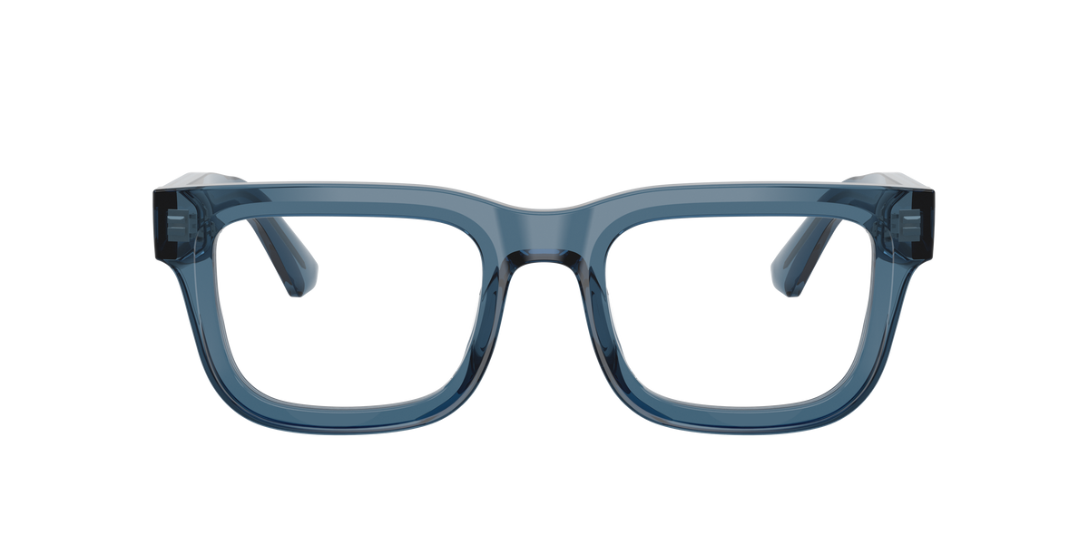 Emporio Armani EA3279 Shiny Transparent Blue, front view #Colour_Shiny Transparent Blue (6362)