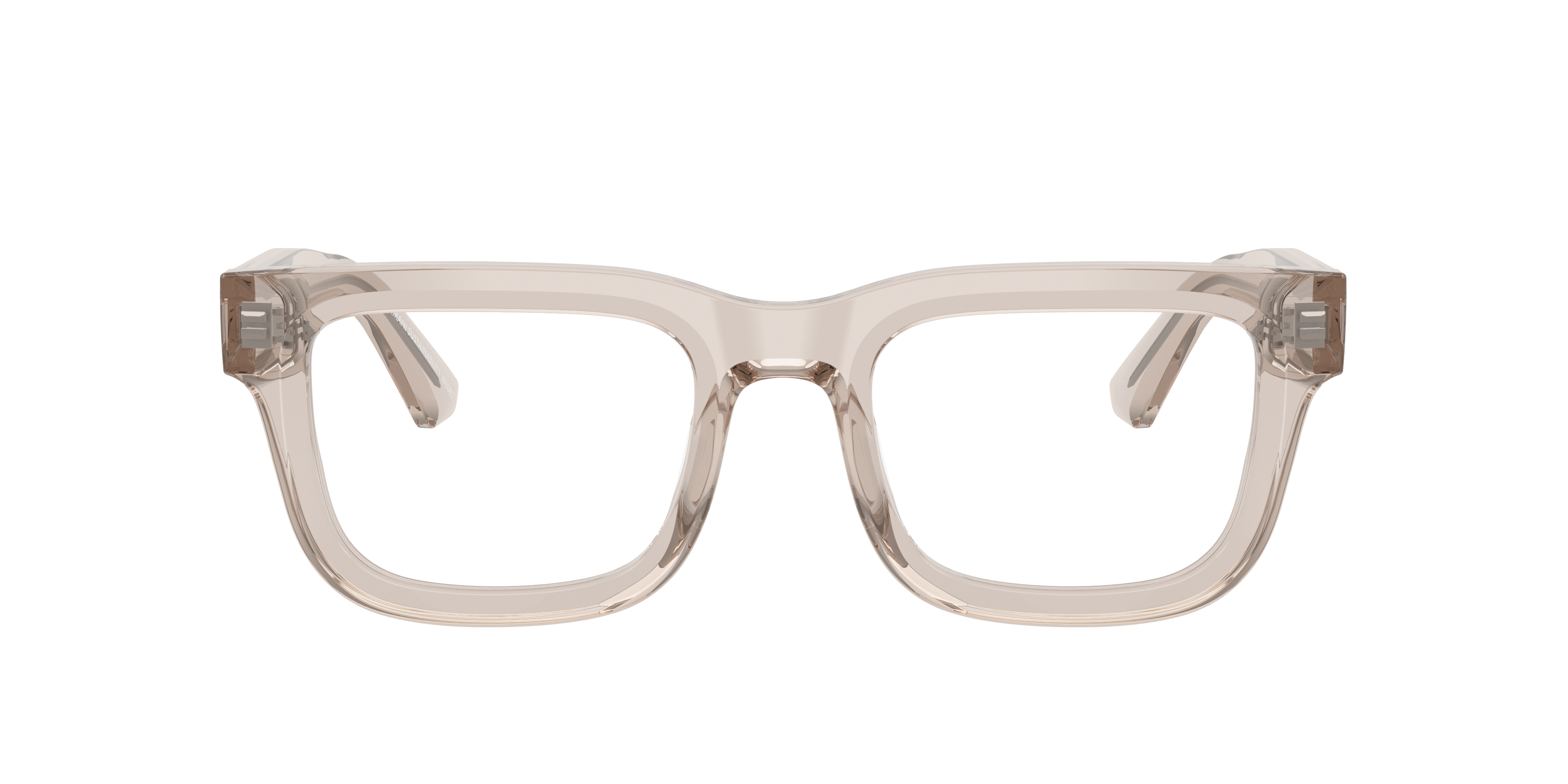 Emporio Armani EA3279 Shiny Transparent Tundra, front view #Colour_Shiny Transparent Tundra (6363)