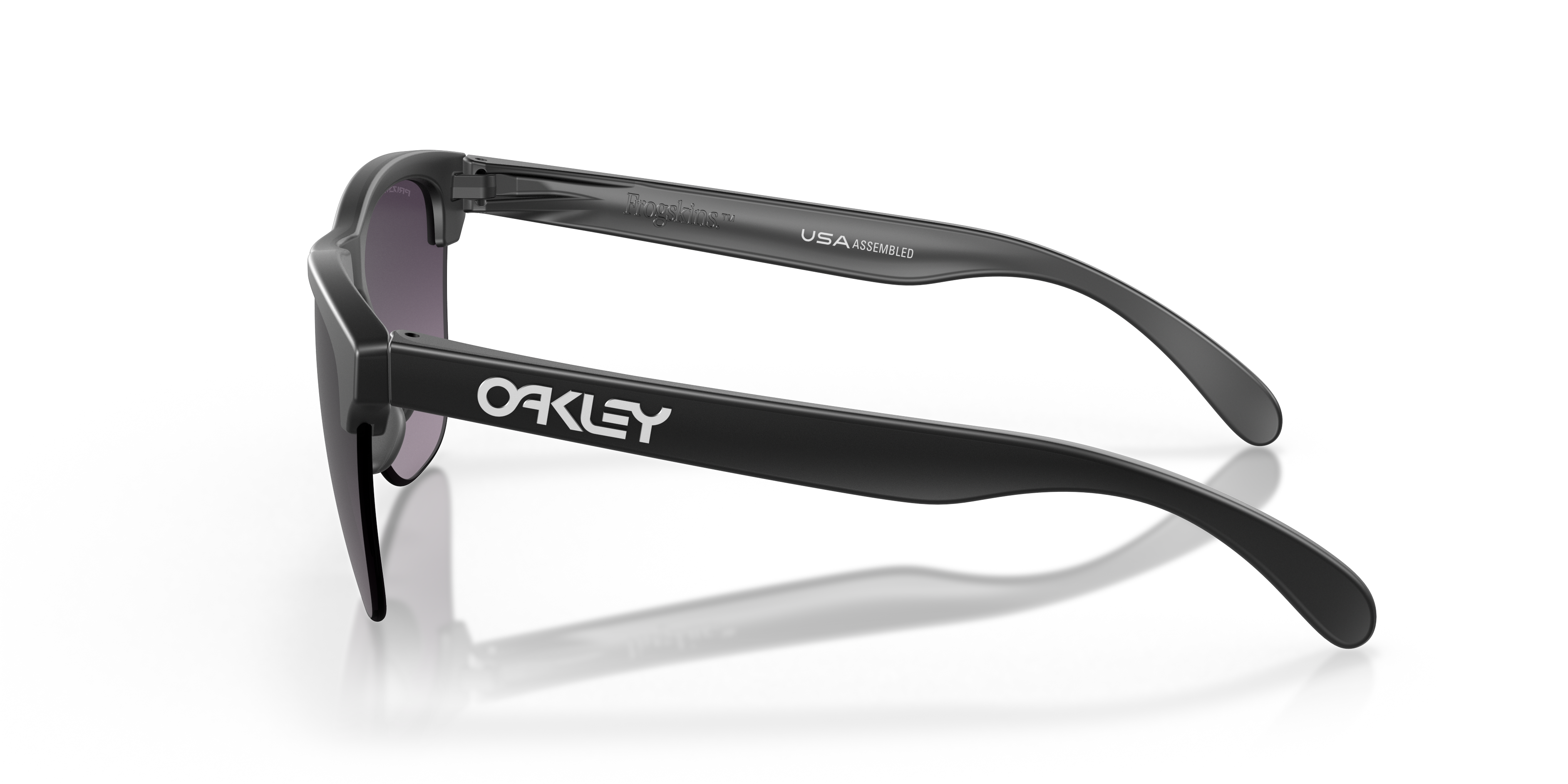 Oakley Frogskins Lite OO9374 Matte Black Prizm Grey Gradient - side view