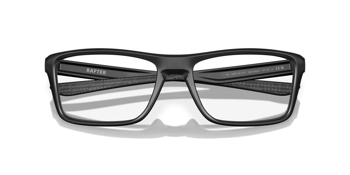 Oakley Rafter OX8178 in Satin Black, front detail view #Colour_Satin Black (817801)