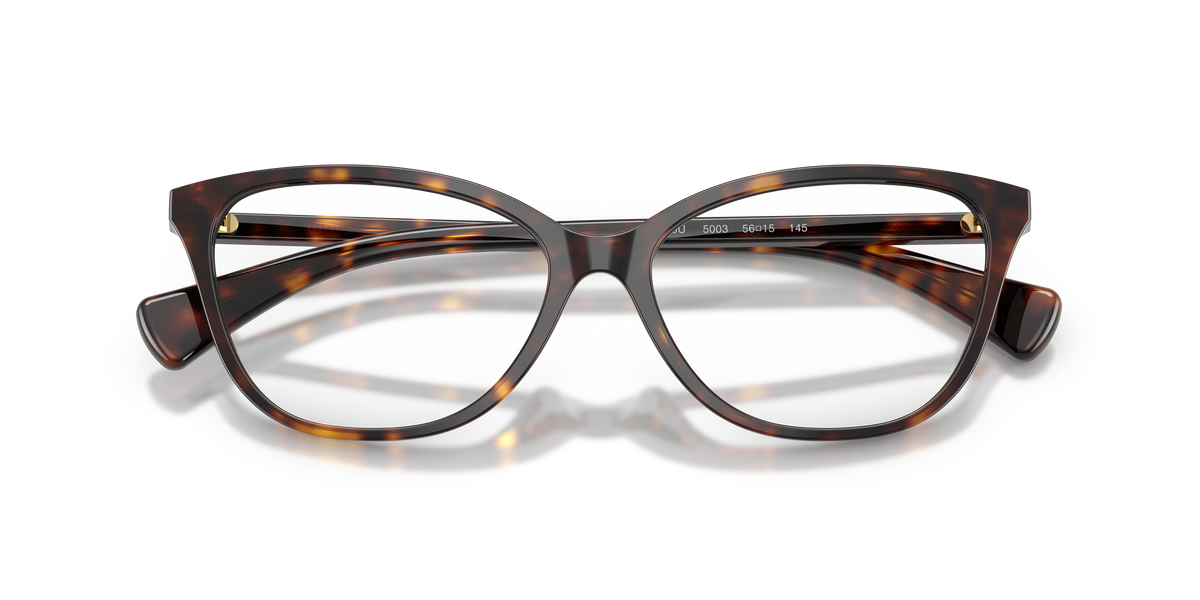 Ralph by Ralph Lauren RA7190U in Shiny Dark Havana, front detail view #Colour_Shiny Dark Havana (5003)