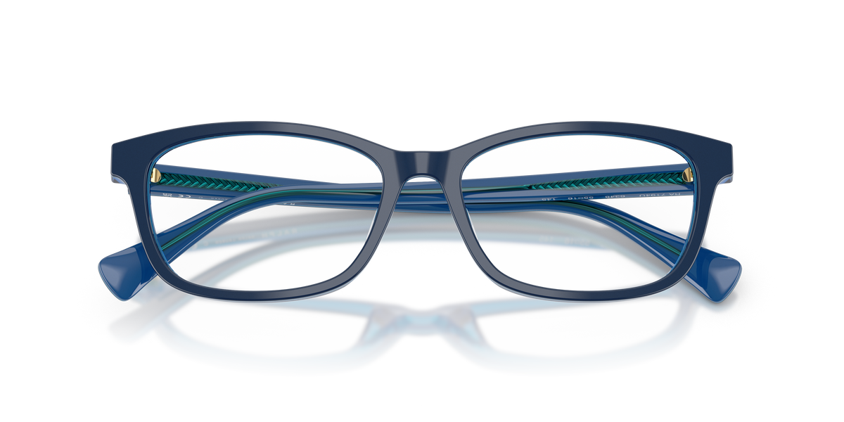 Ralph by Ralph Lauren RA7194U in Blue Transparent, front detail view #Colour_Blue Transparent (6348)