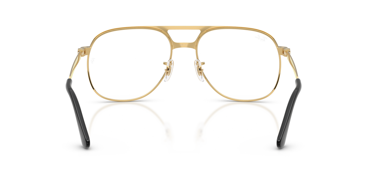 Ray-Ban Bill Max RB3793V in Black On Gold, back view #Colour_Black On Gold (2994)