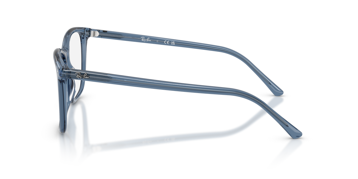 Ray-Ban RB5455 in Transparent Blue, side view #Colour_Transparent Blue (8223)