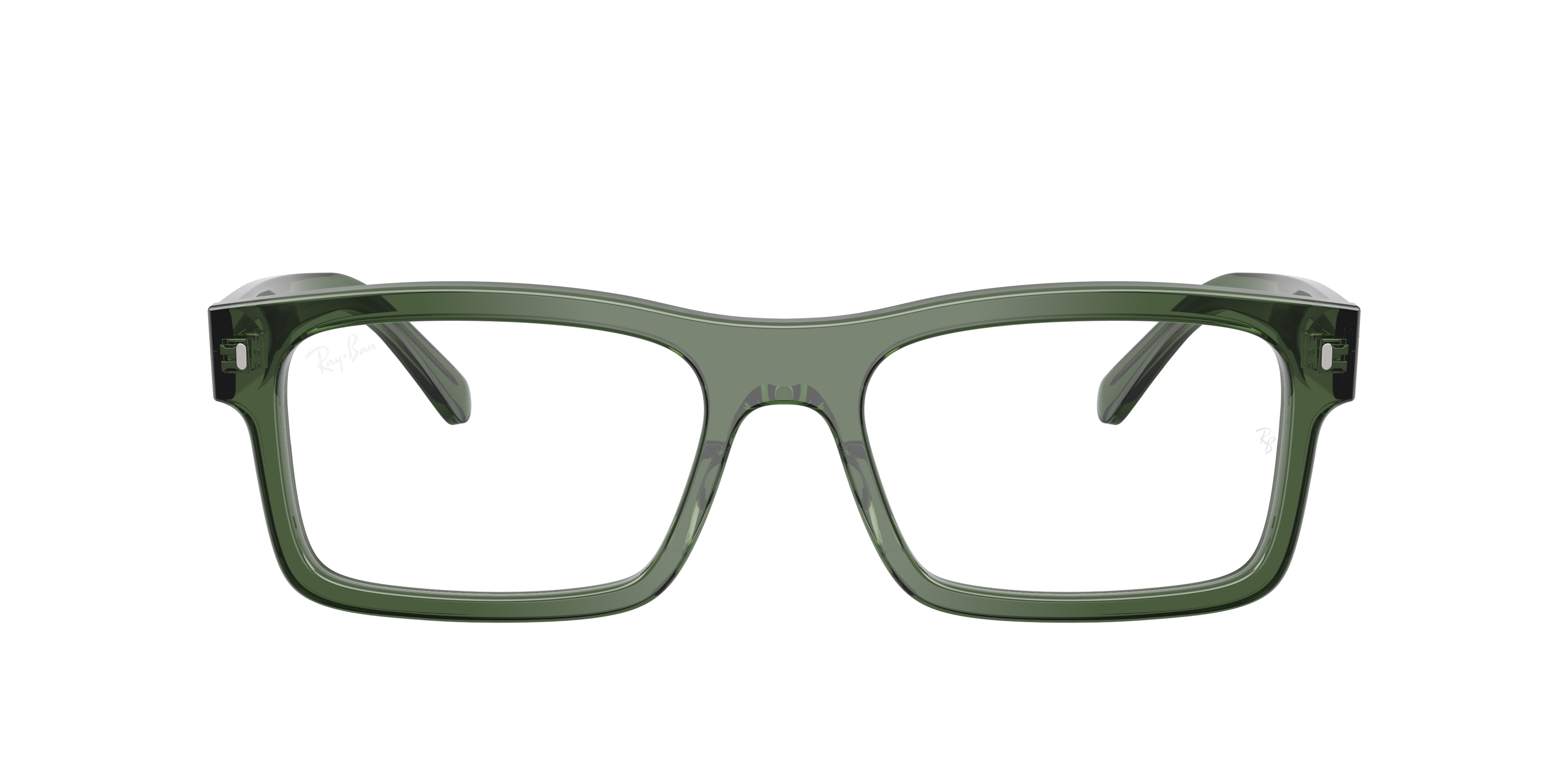 Ray-Ban RB5435 in Transparent Green, front view #Colour_Transparent Green (8514)
