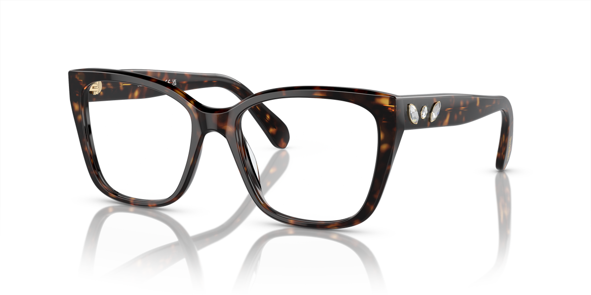 Swarovski SK2008 in Havana, three-quarter view #Colour_Havana (1002)