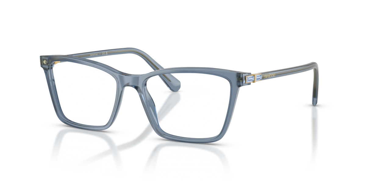 Swarovski SK2015 in Milky Light Blue, three-quarter view #Colour_Milky Light Blue (1035)