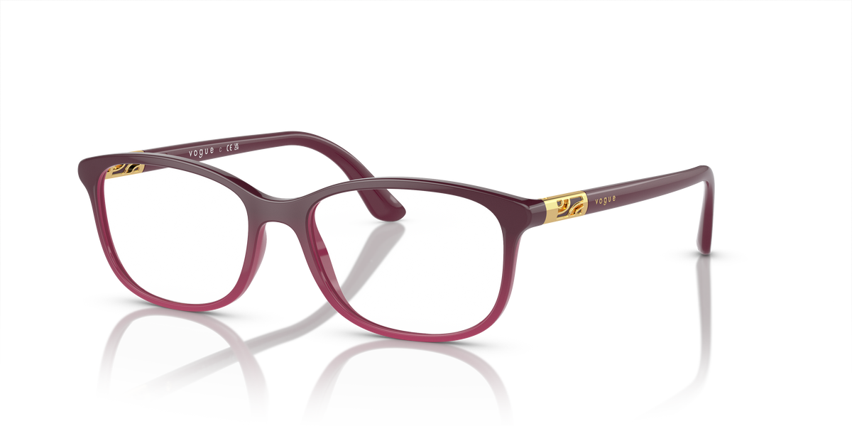 Vogue Eyewear VO5163 in Opal Violet Gradient Violet, three-quarter view #Colour_Opal Violet Gradient Violet (2557)