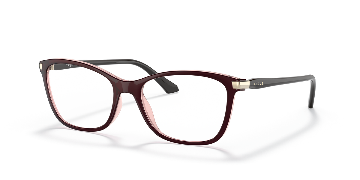 Vogue Eyewear VO5378 in Top Brown/Pink, three-quarter view #Colour_Top Brown/Pink (2907)