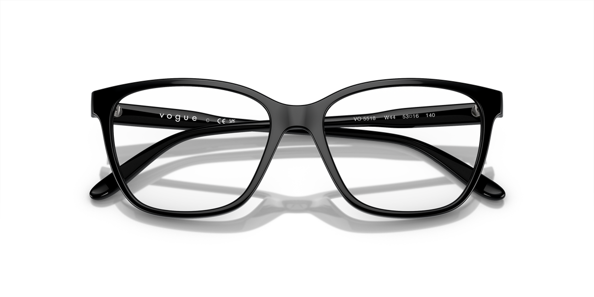 Vogue Eyewear VO5518 in Black, front detail view #Colour_Black (W44)