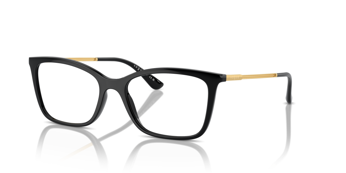 Vogue Eyewear VO5563 in Black, three-quarter view #Colour_Black (W44)