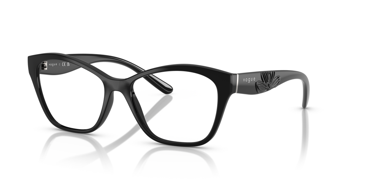 Vogue Eyewear VO5628 in Black, three-quarter view #Colour_Black (W44)