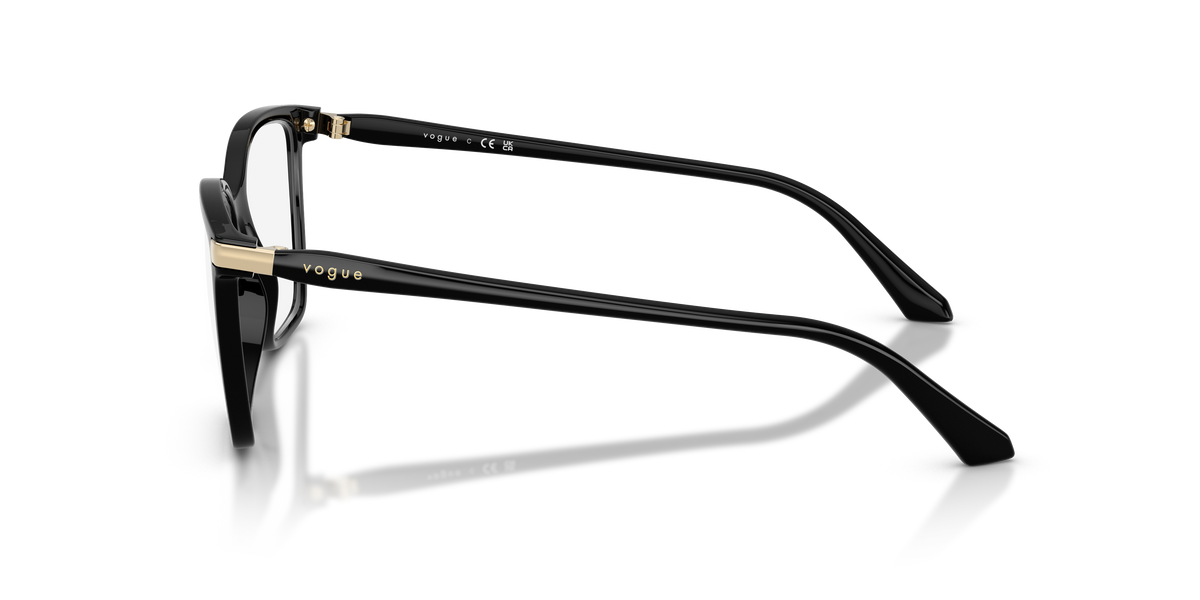 Vogue Eyewear VO5654 in Black, side view #Colour_Black (W44)