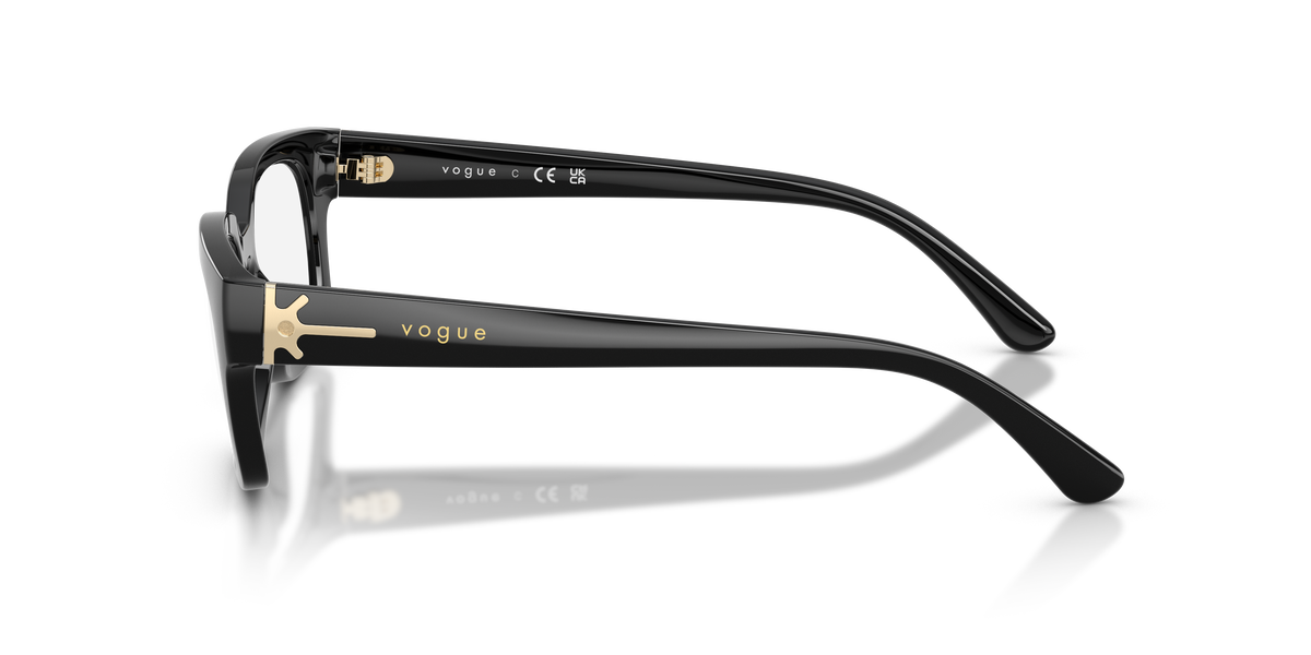 Vogue Eyewear VO5689 in Black, side view #Colour_Black (W44)