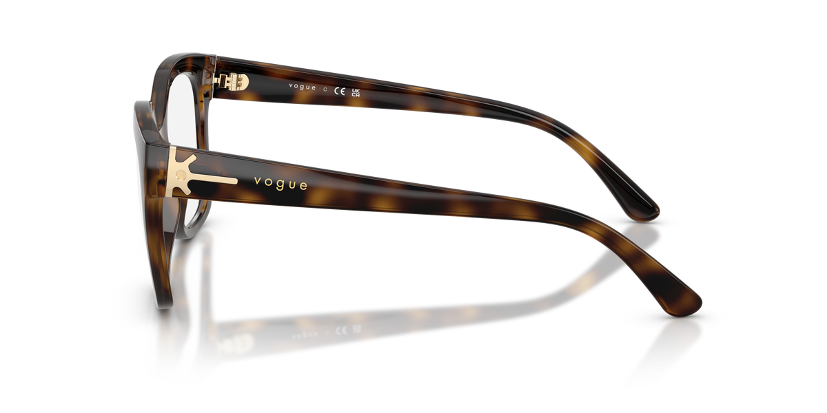 Vogue Eyewear VO5691 in Dark Havana, side view #Colour_Dark Havana (W656)