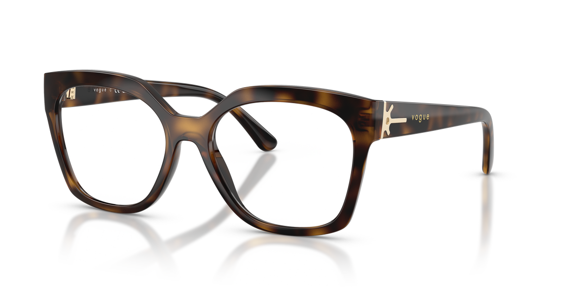 Vogue Eyewear VO5691 in Dark Havana, three-quarter view #Colour_Dark Havana (W656)